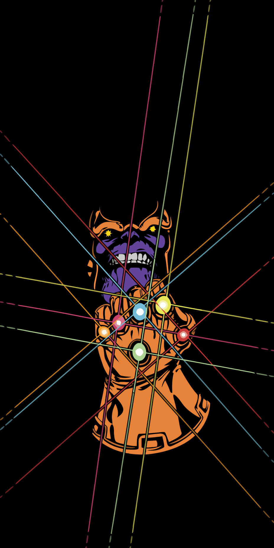 Thanos Infinity Gauntlet Comic Phone Wallpaper For Tech