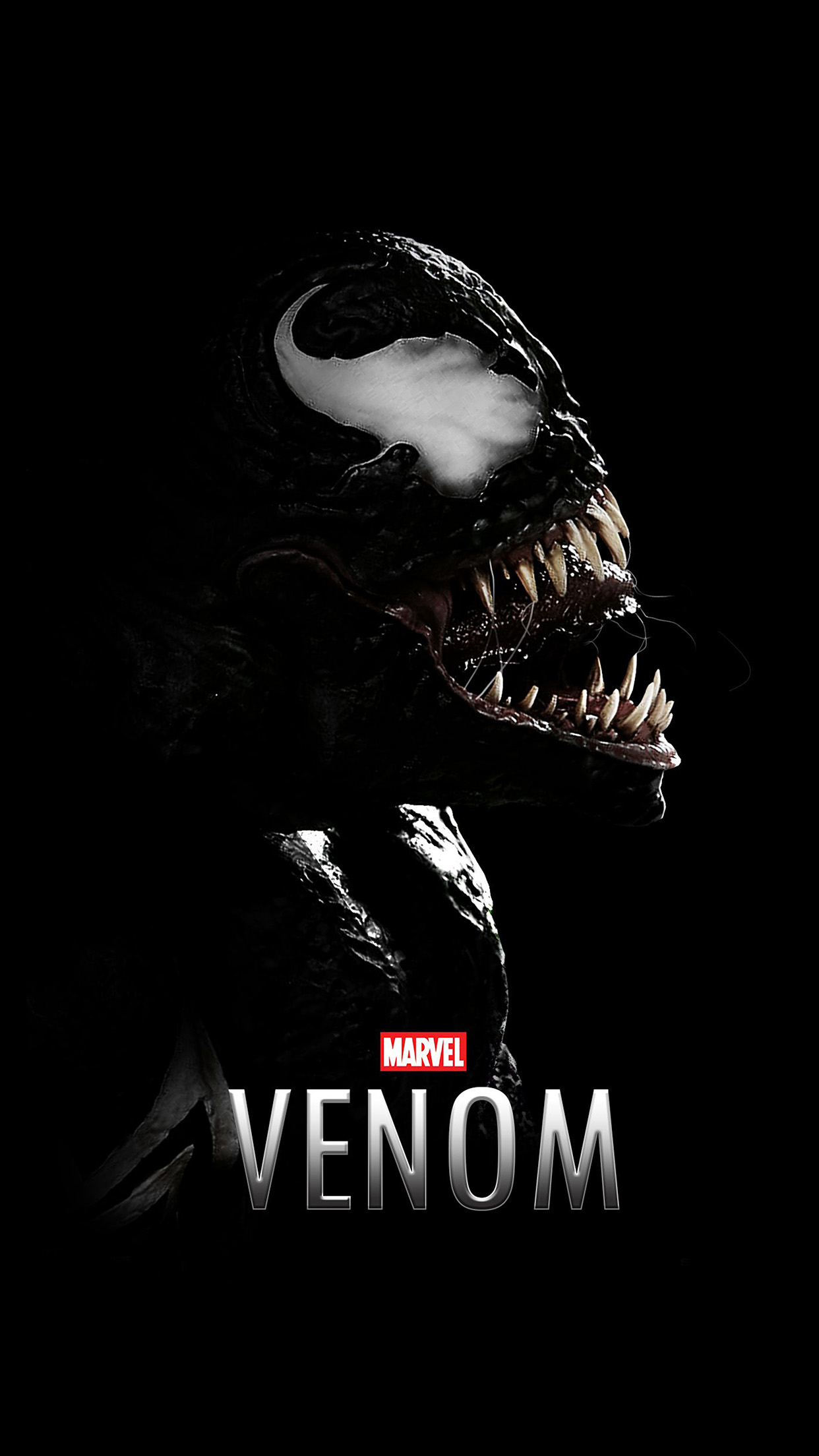 Venom Dark Marvel Hero Dark Logo Art Wallpaper