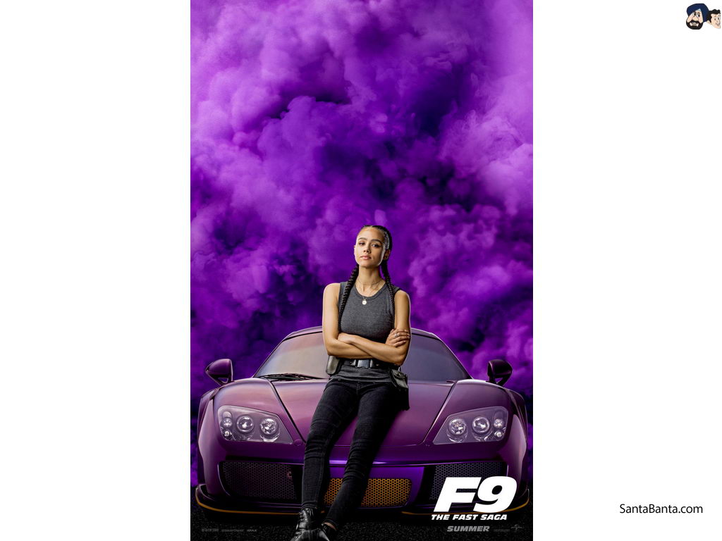 Nathalie Emmanuel in Hollywood action film `F9 The Fast Saga` (Release 22nd, 2020)
