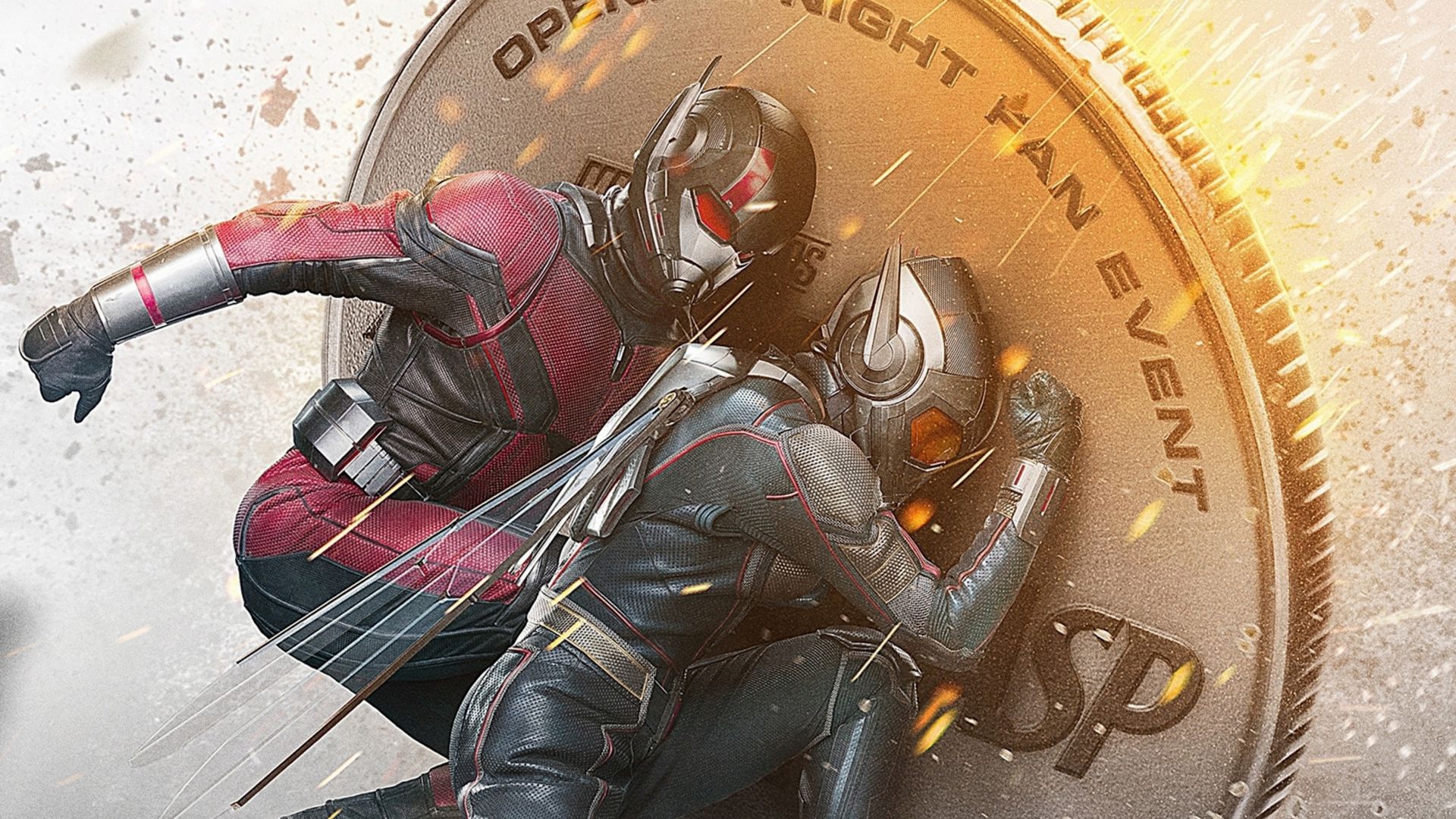 Desktop Wallpaper Ant Man And The Wasp, Behind Coin, Action Movie, HD Image, Picture, Background, Aa5edc