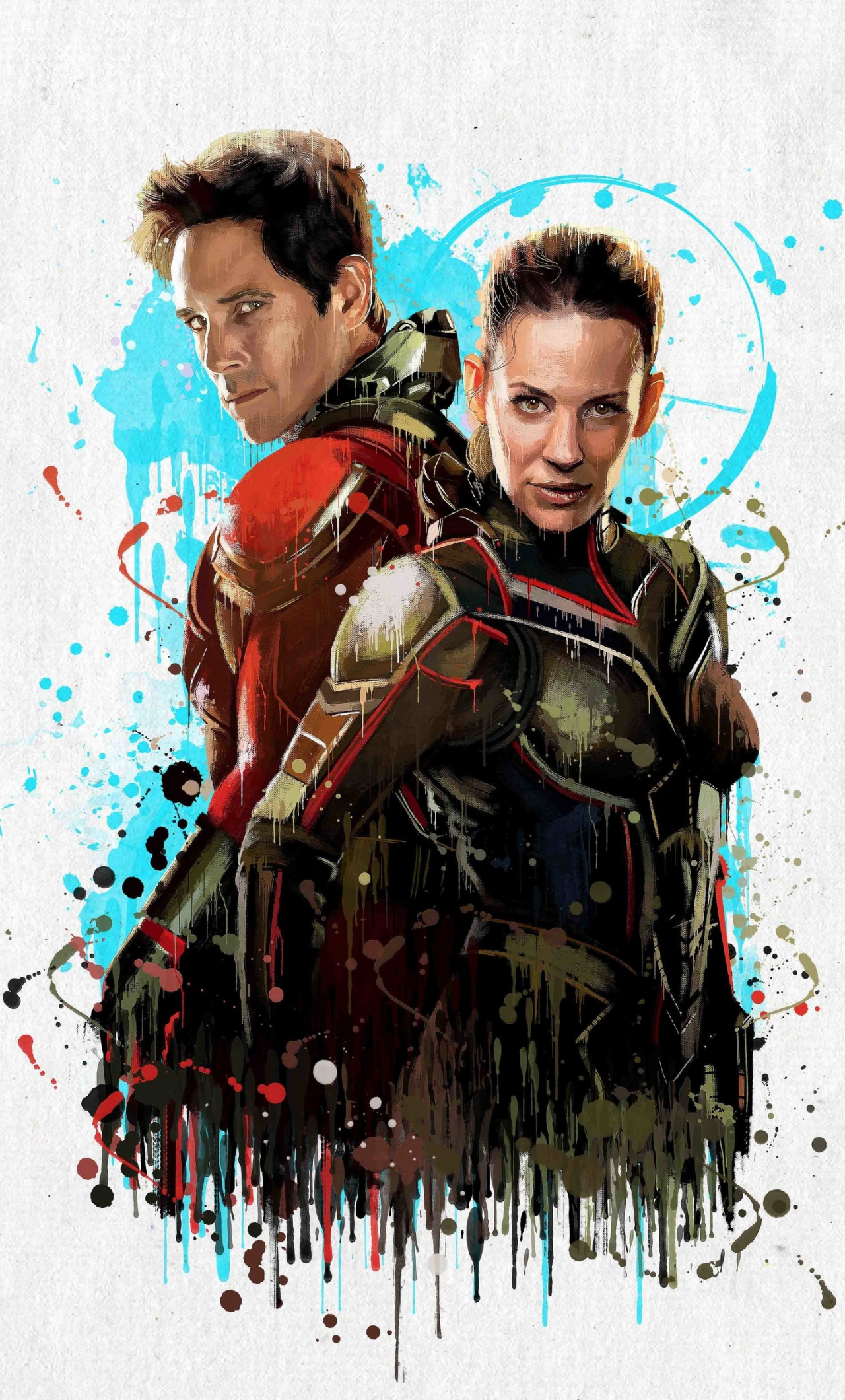 Download Artwork, Superheroes, Movie, Ant Man And The Wasp Wallpaper, 1280x IPhone 6 Plus
