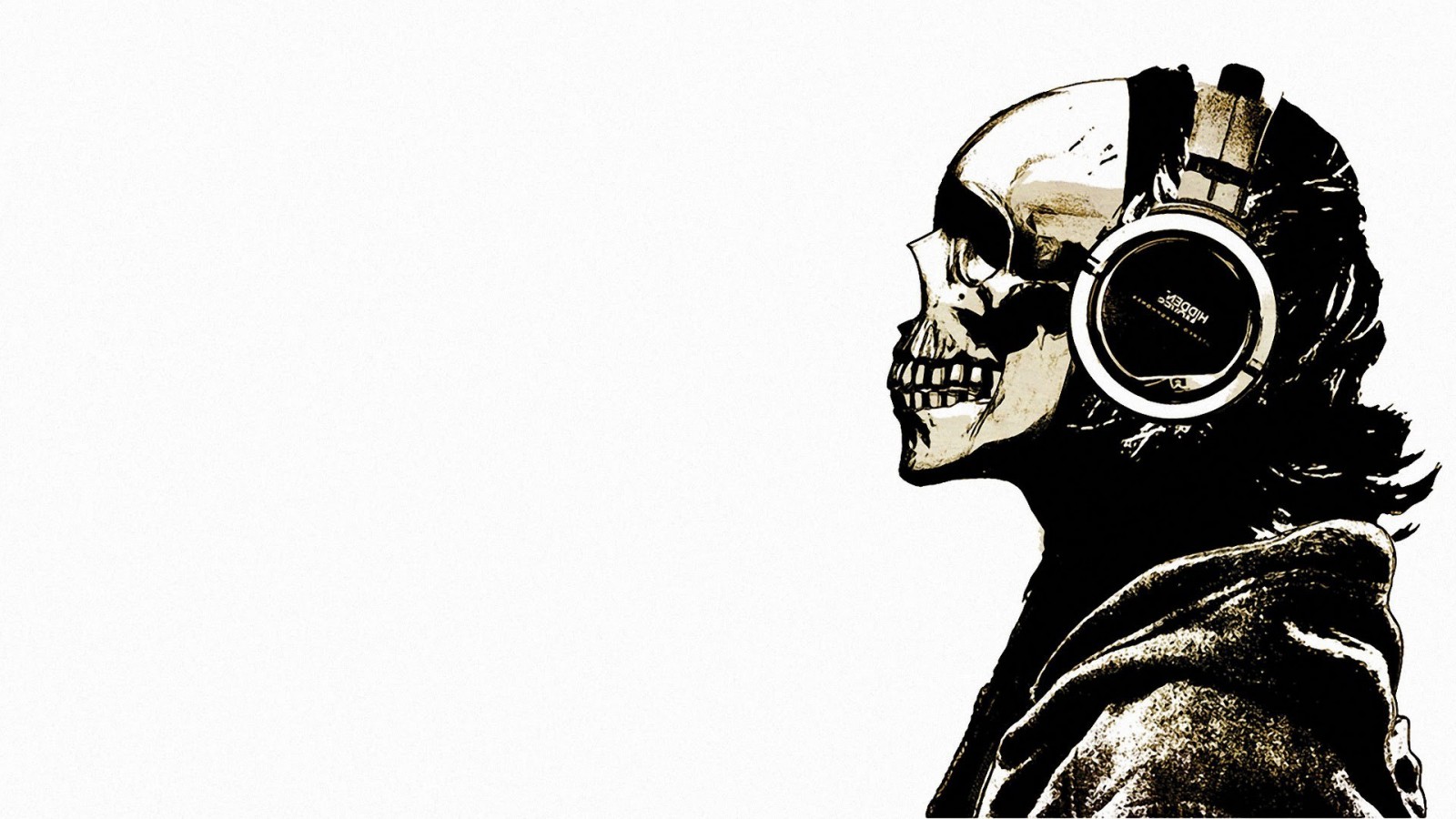 #music, #headphones, #skull, #skeleton wallpaper. Mocah HD Wallpaper