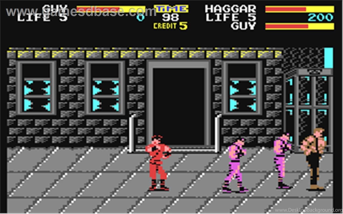 Final Fight Commodore 64 Games Database Desktop Background