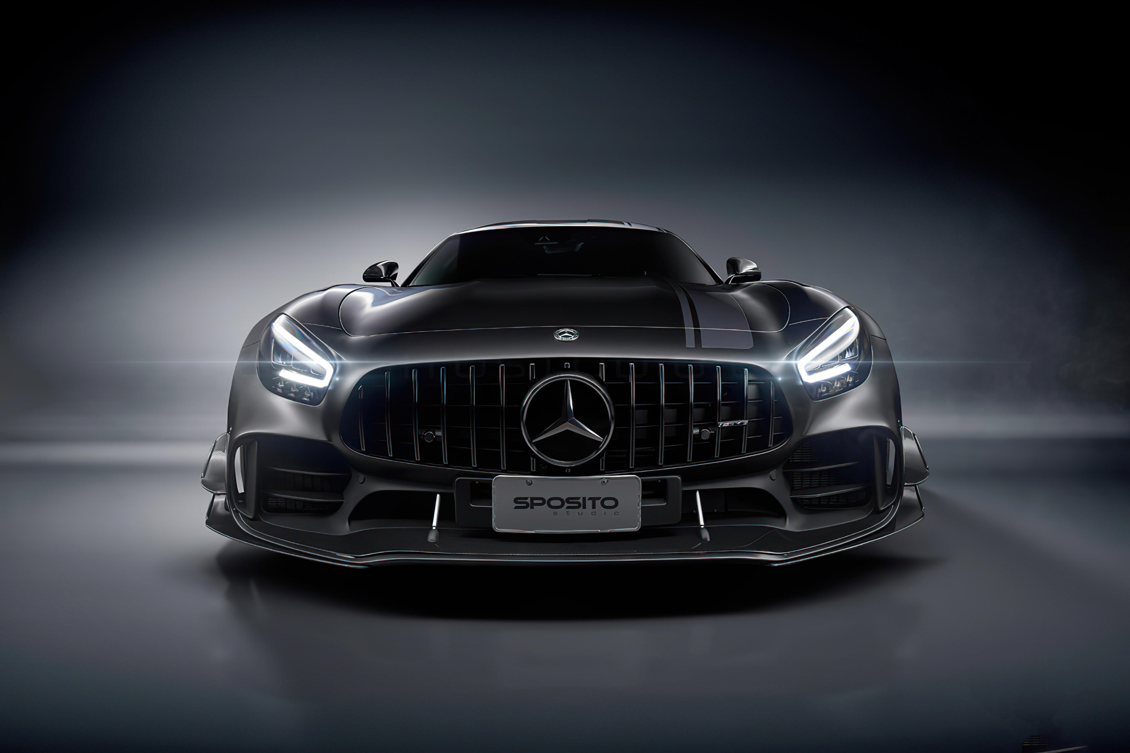 Black Mercedes Amg Front Laptop Full HD 1080P HD 4k Wallpaper, Image, Background, Photo and Picture