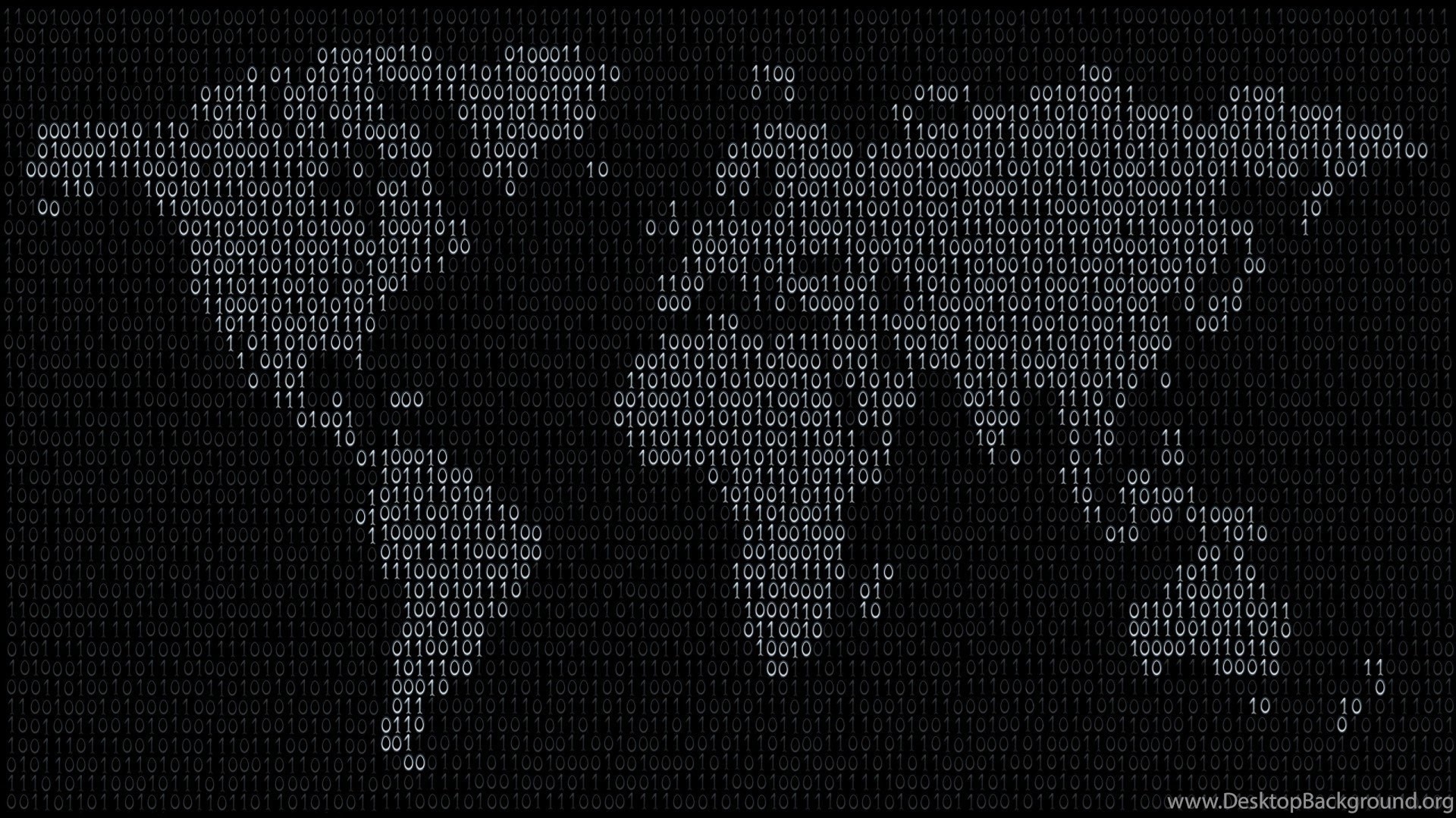 Binary World Map Wallpaper 4699 1920x1080 UMad.com Desktop Background