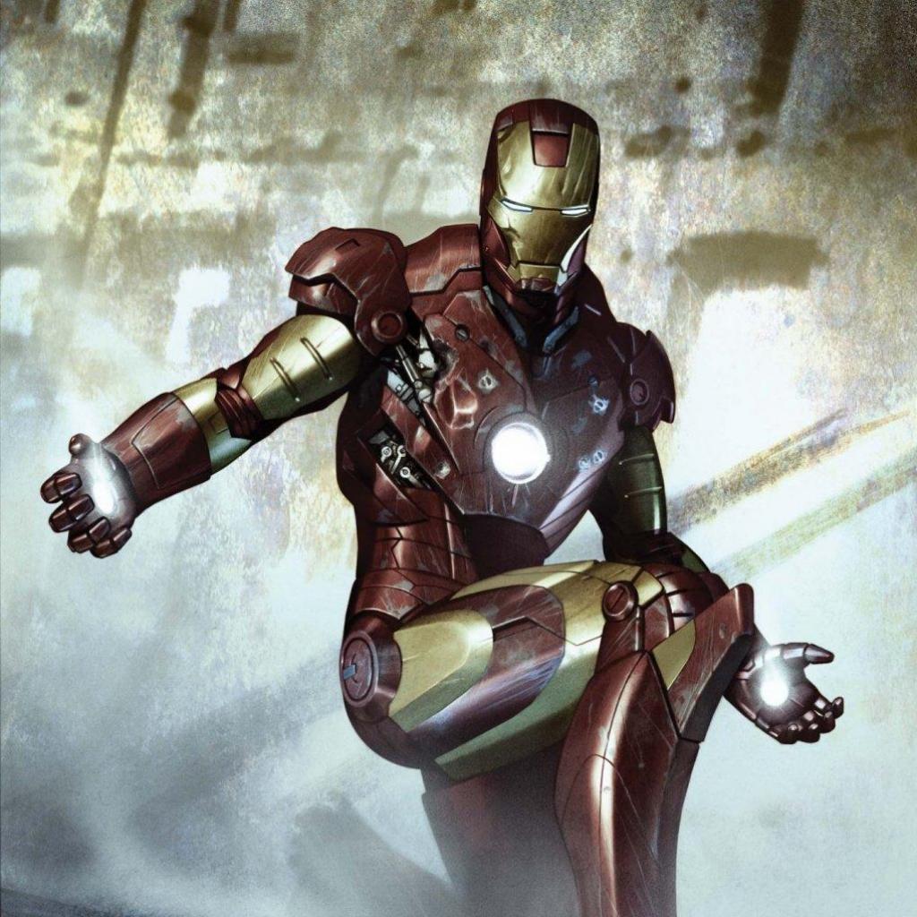 Iron Man Comic. iPad Wallpaper free iPad wallpaper & background