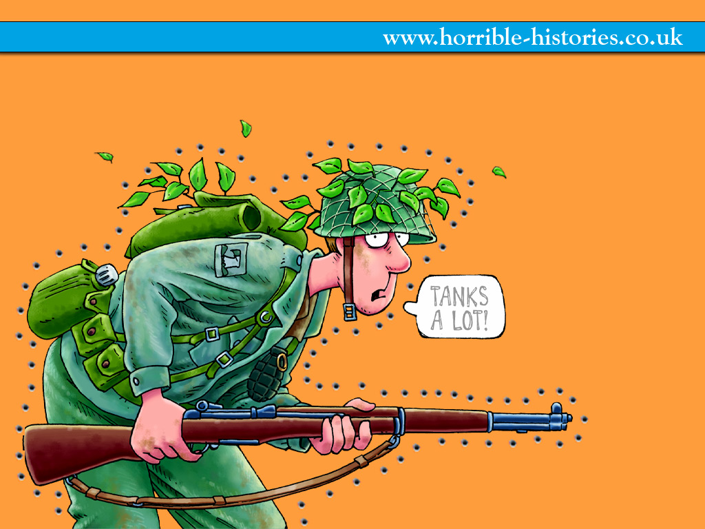 Horrible Histories Soldier Wallpaper Kids' Club