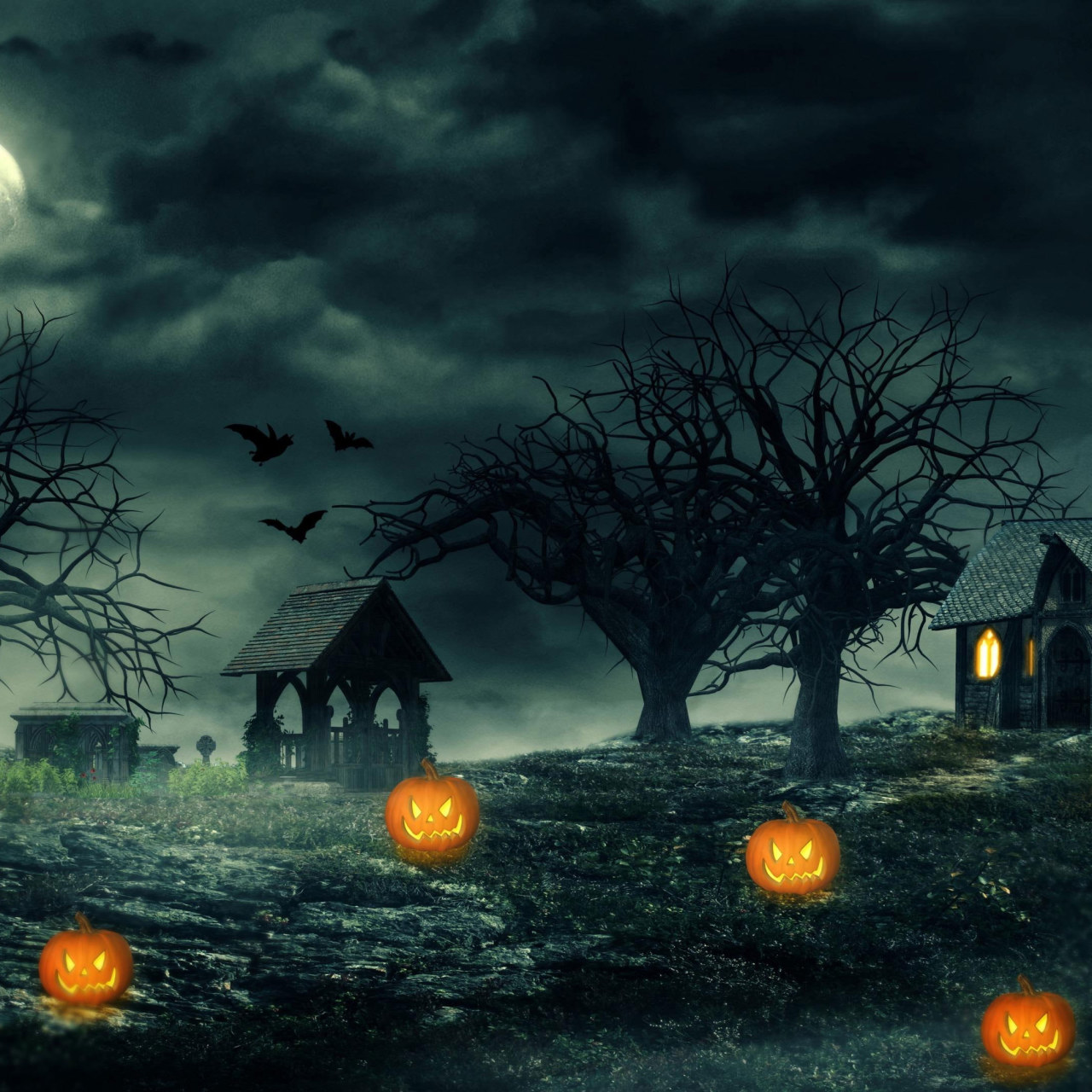 Wallpaper Jack O Lantern, Halloween, Darkness, Twilight • Wallpaper For You HD Wallpaper For Desktop & Mobile