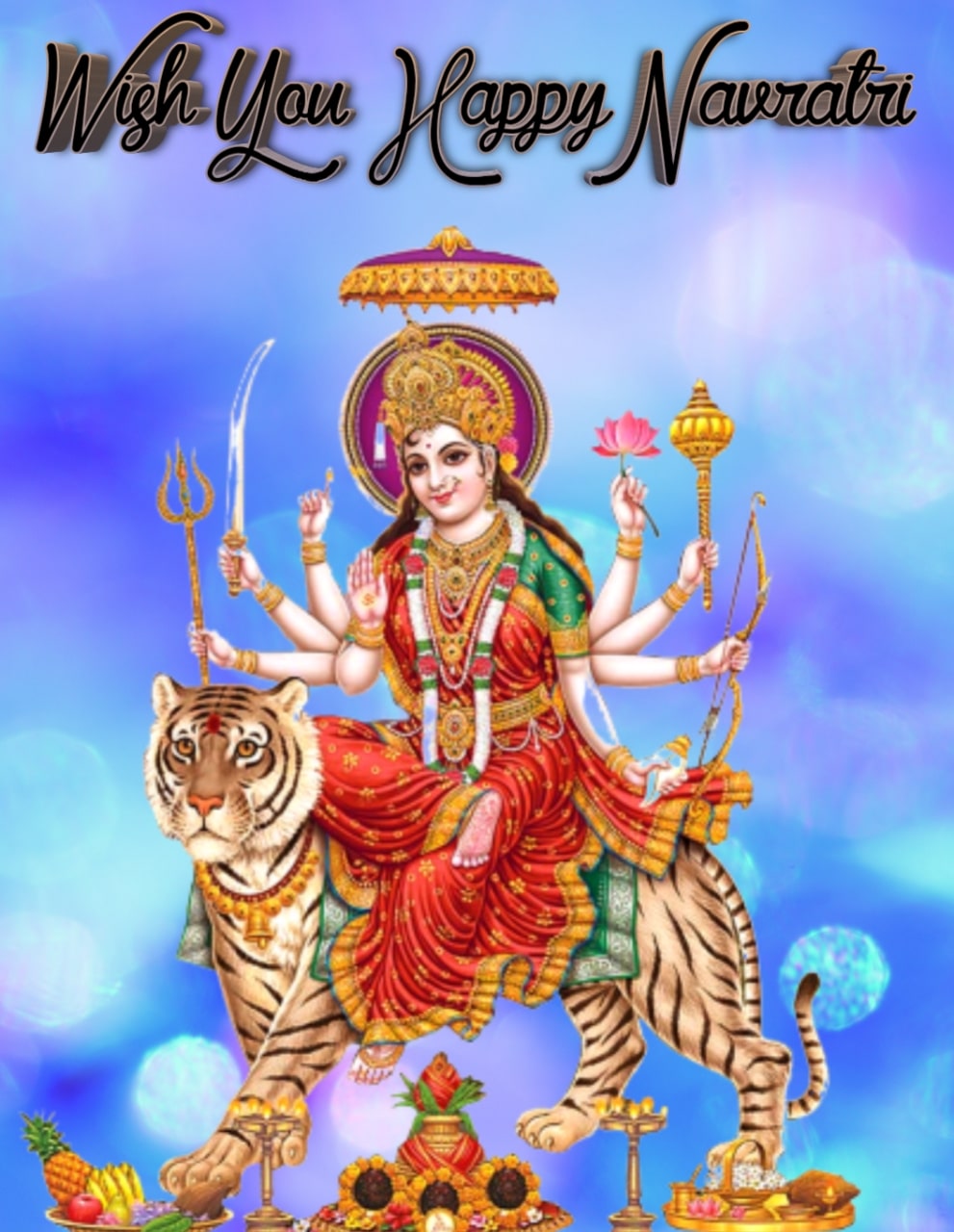 navratri mata rani wallpaper, mythology, guru, illustration, fictional character, art