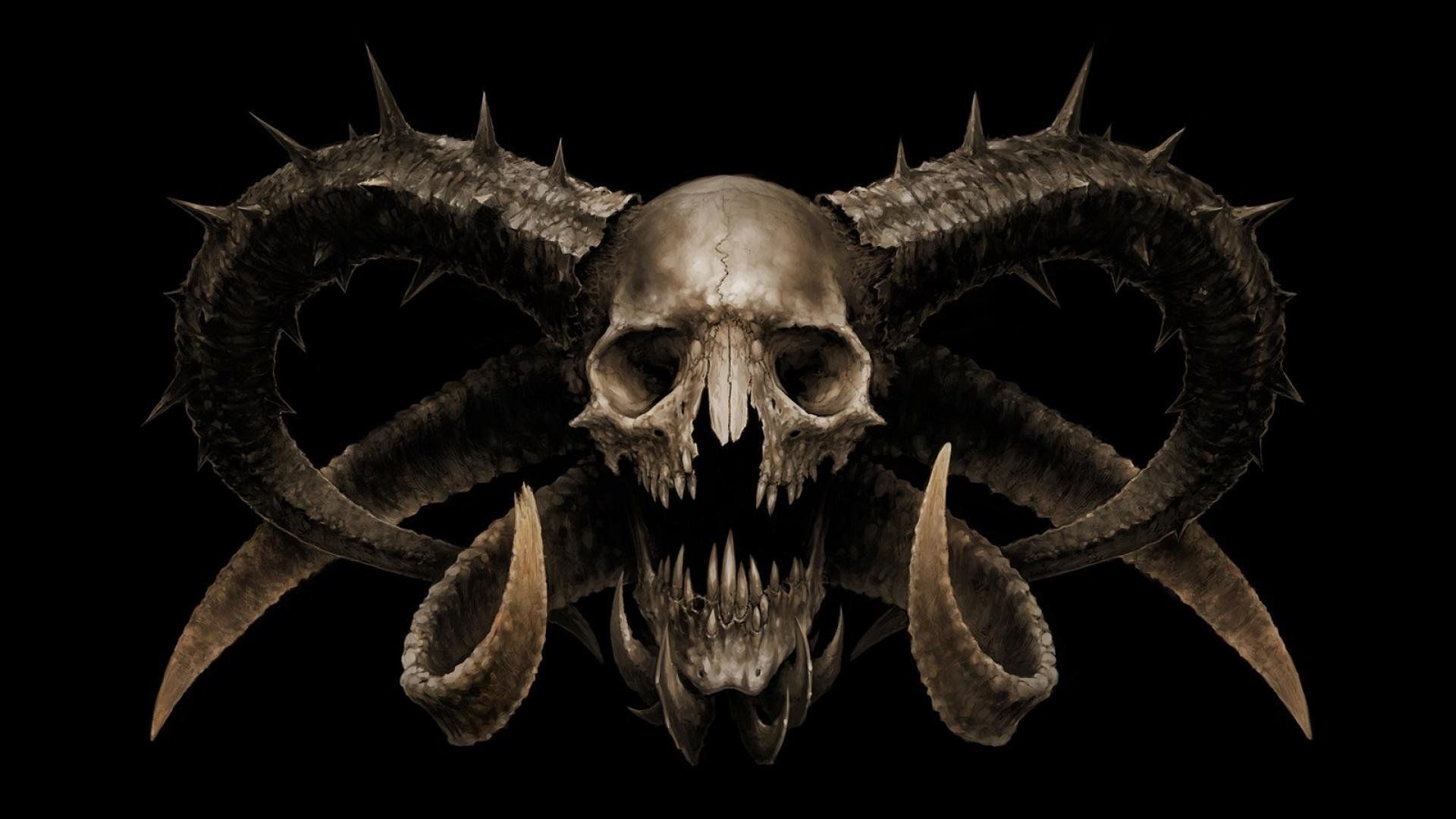 Demon Skull Wallpaper Free Demon Skull Background