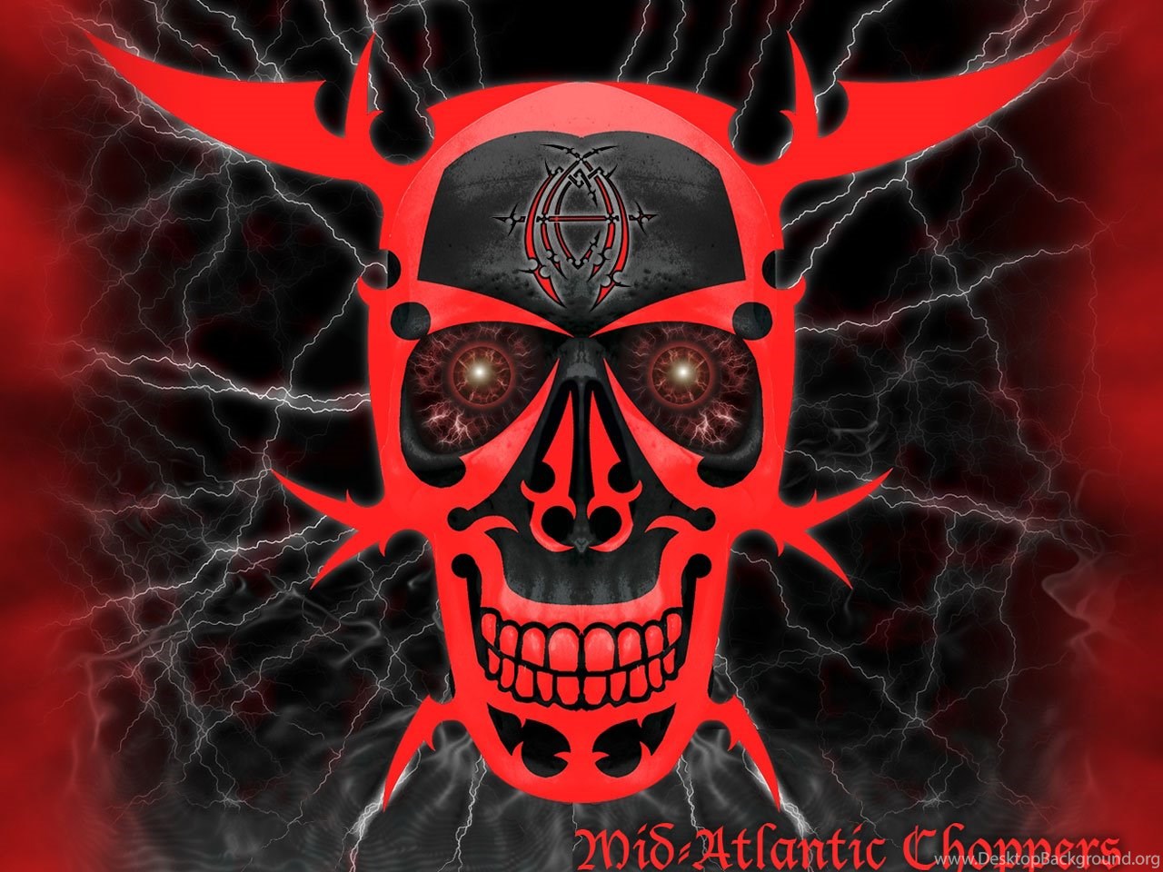 Demonic Skull Wallpaper Desktop Background