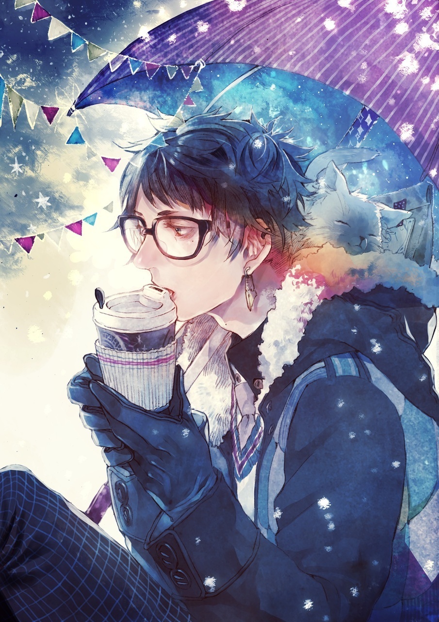 An Anime Boy With Glasses Background, Cool Pfp Pictures, Cool Powerpoint,  Cool Background Image And Wallpaper for Free Download