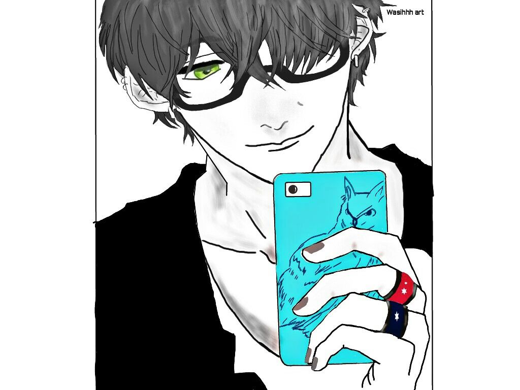 image Of Cute Anime Boy Sketch