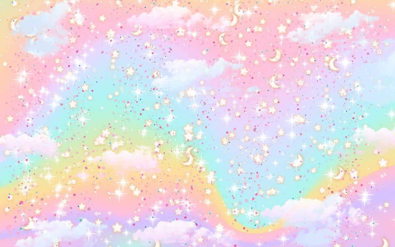 Pastel rainbow cute aesthetic desktop background wallpaper. Cute desktop wallpaper, Diy wallpaper, Desktop wallpaper background