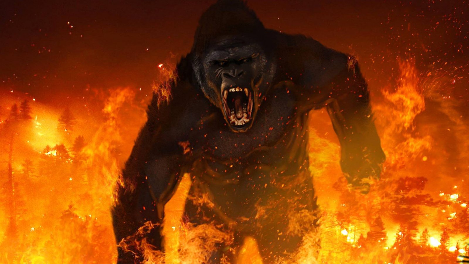 Fire Gorilla Wallpapers - Wallpaper Cave