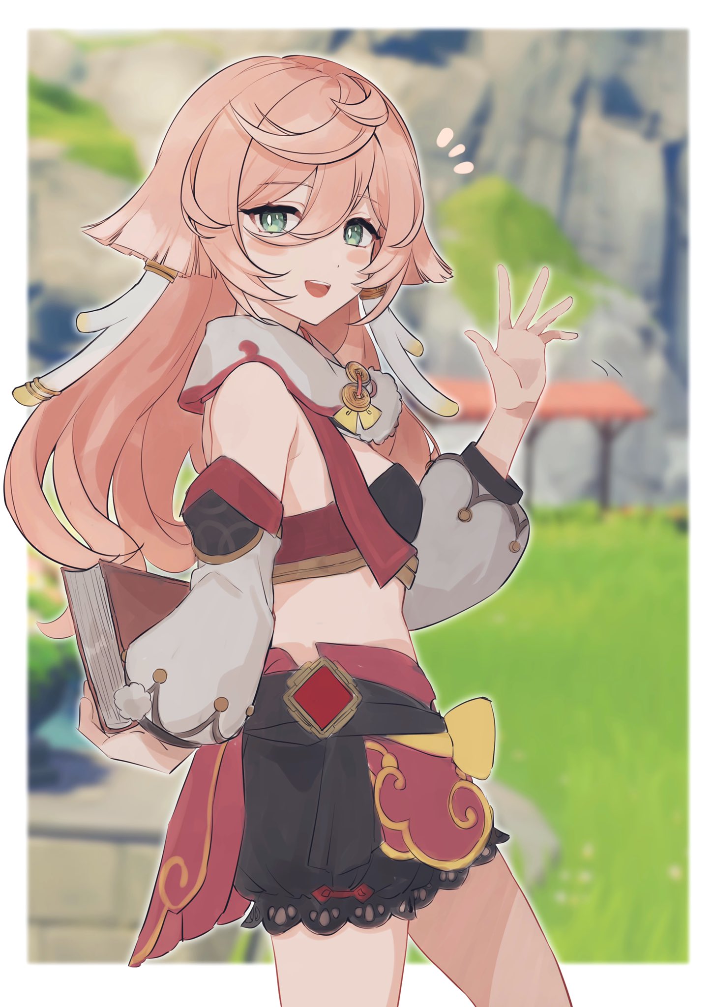 Wallpaper, anime girls, Genshin Impact, Yanfei Genshin Impact 1450x2048