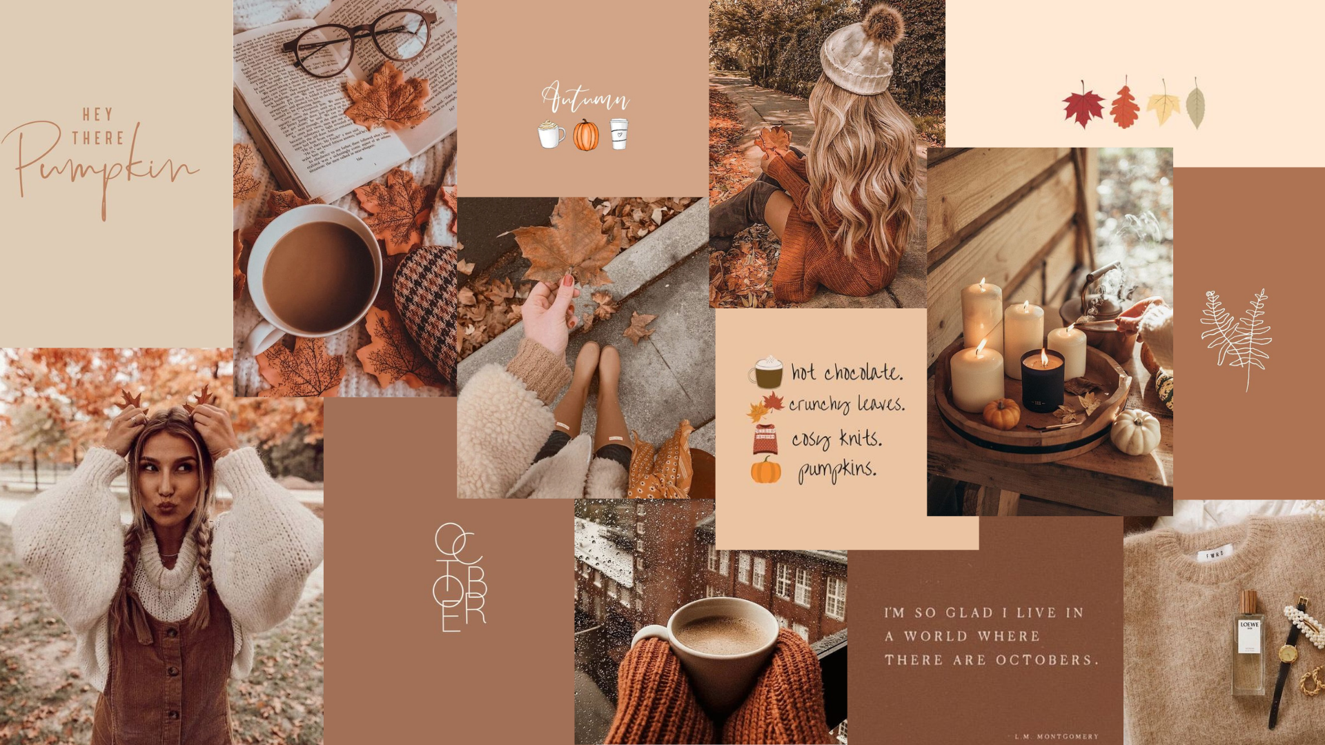 Autumn has arrived. Desktop wallpaper art, Macbook wallpaper, Cute desktop wallpaper