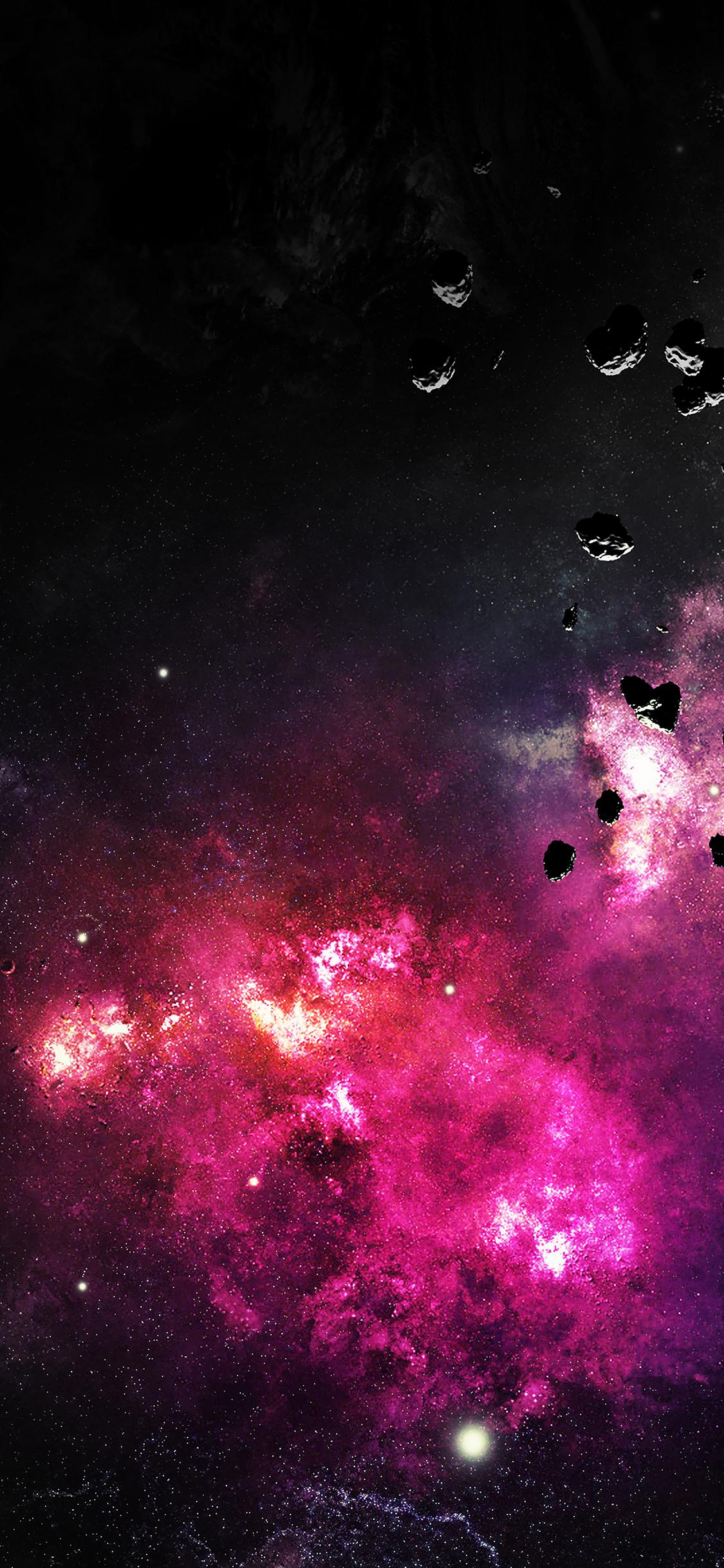 iPhoneXpapers planet fire stars stellar dark nature