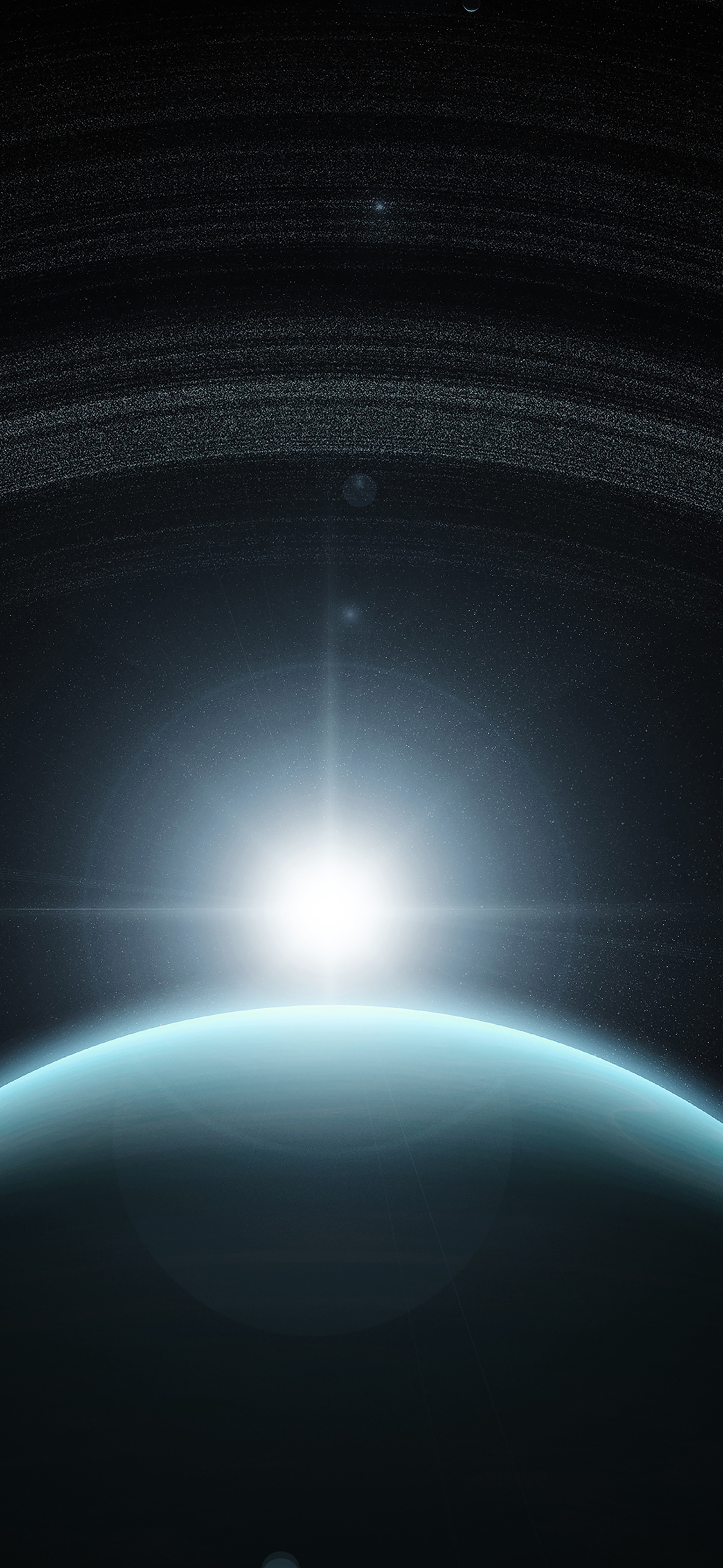 iPhoneXpapers planet blue interstellar light