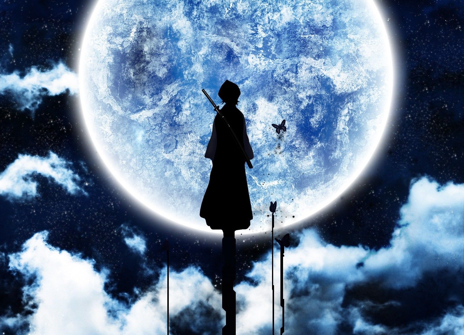 Full Moon Anime Wallpaper