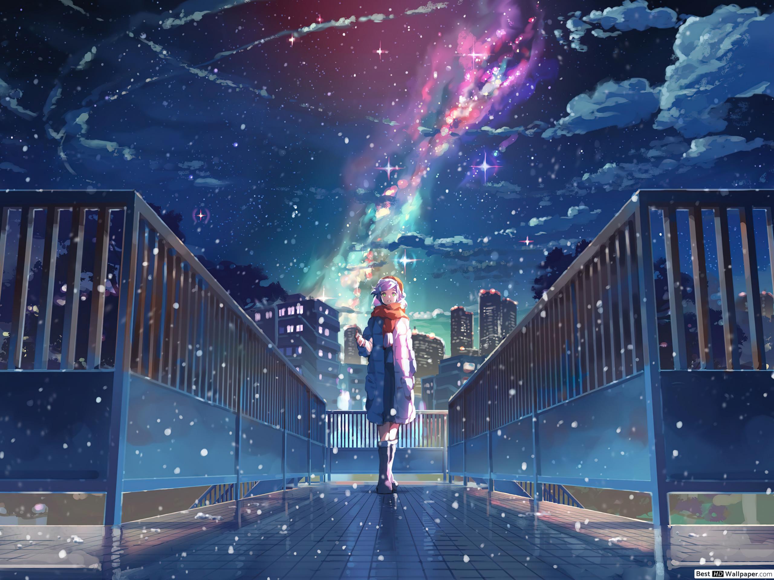 Starry Night Sky HD wallpaper download