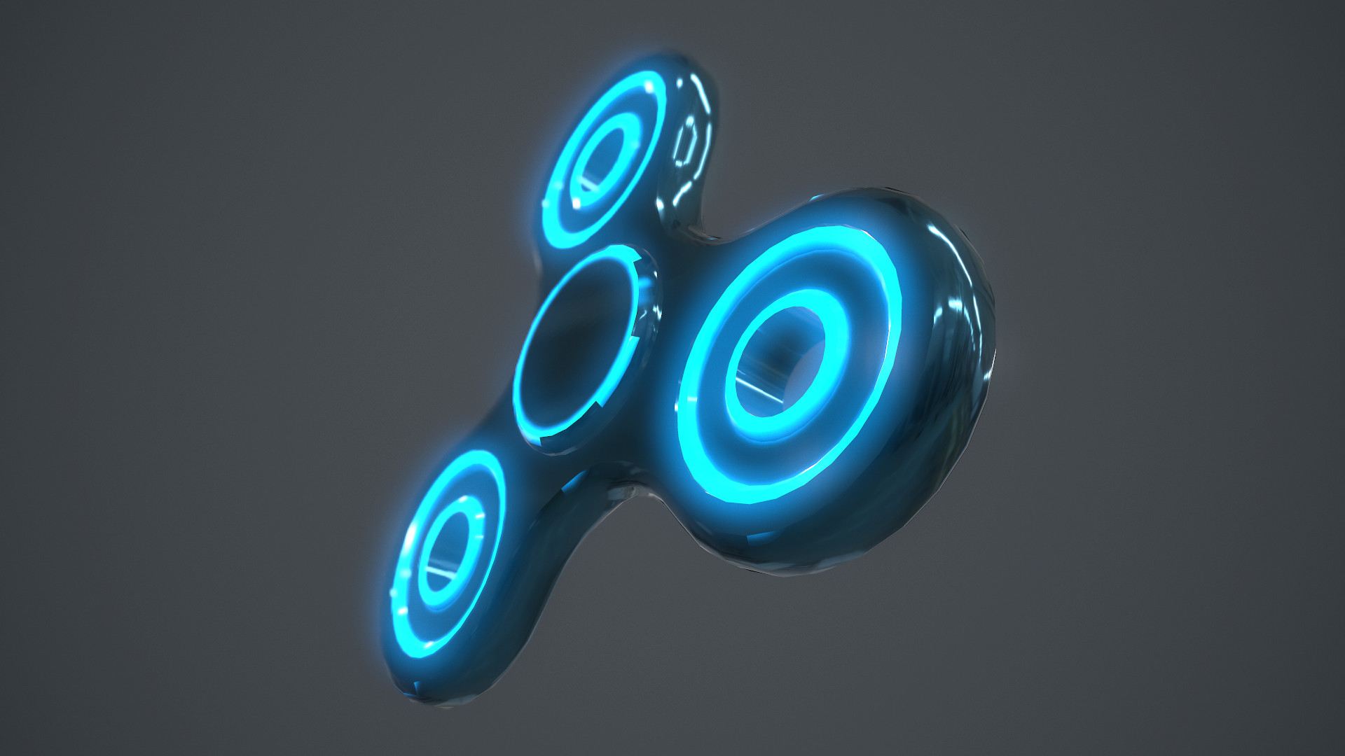 Fidget Spinner, Neon lights, 3D, Play, Toy Wallpaper HD / Desktop and Mobile Background
