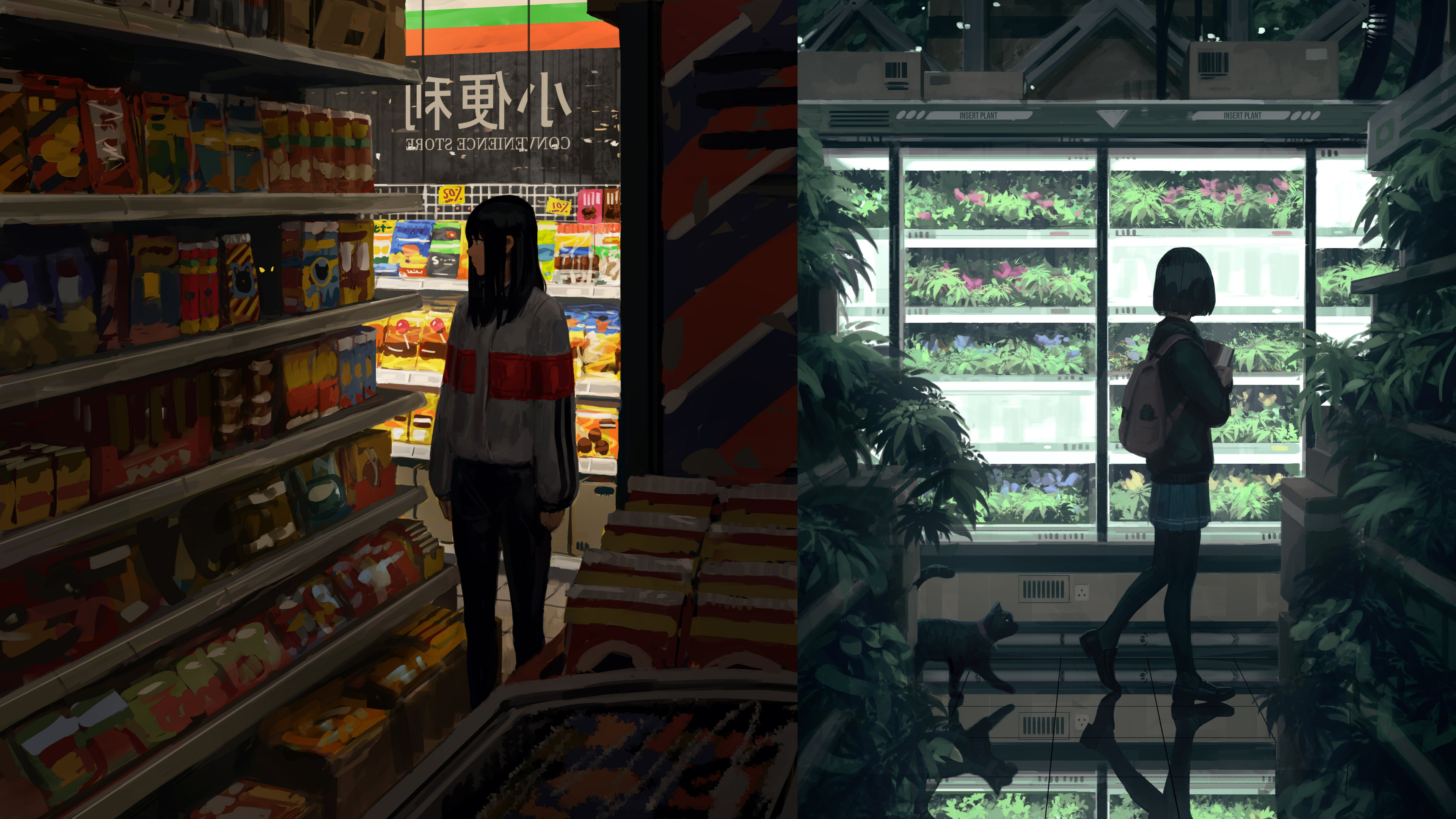 convenience store? [3840x2160]: wallpaper