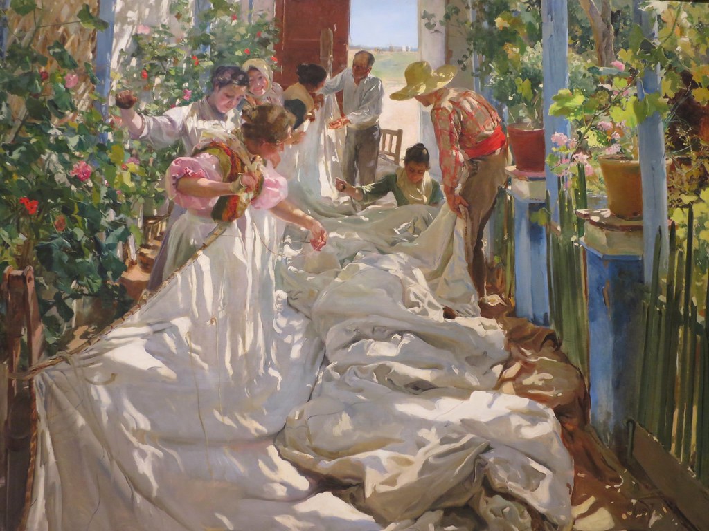 En cousant la voile, Joaquin Sorolla y Bastida' Pesaro, Venise