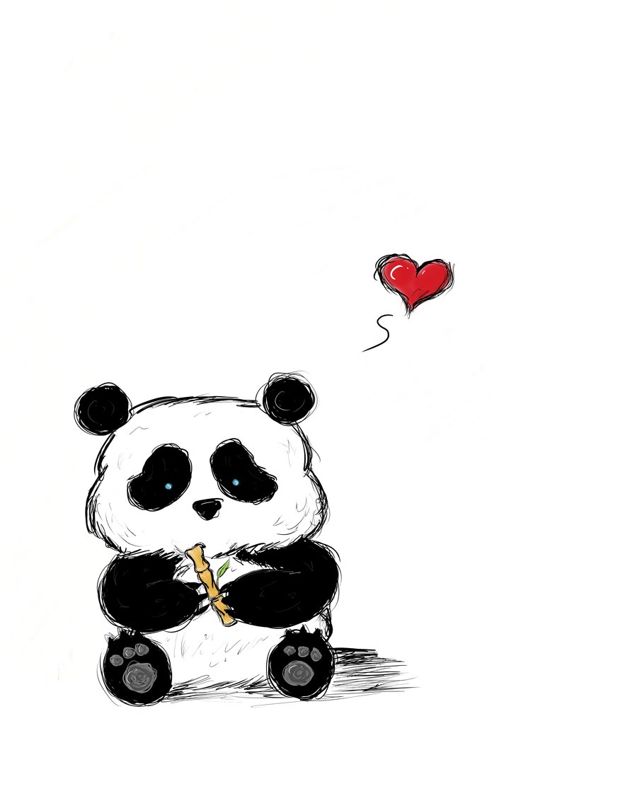 Cute Panda Tumblr Pintrest Easy Cute Panda Drawing - Clip Art Library