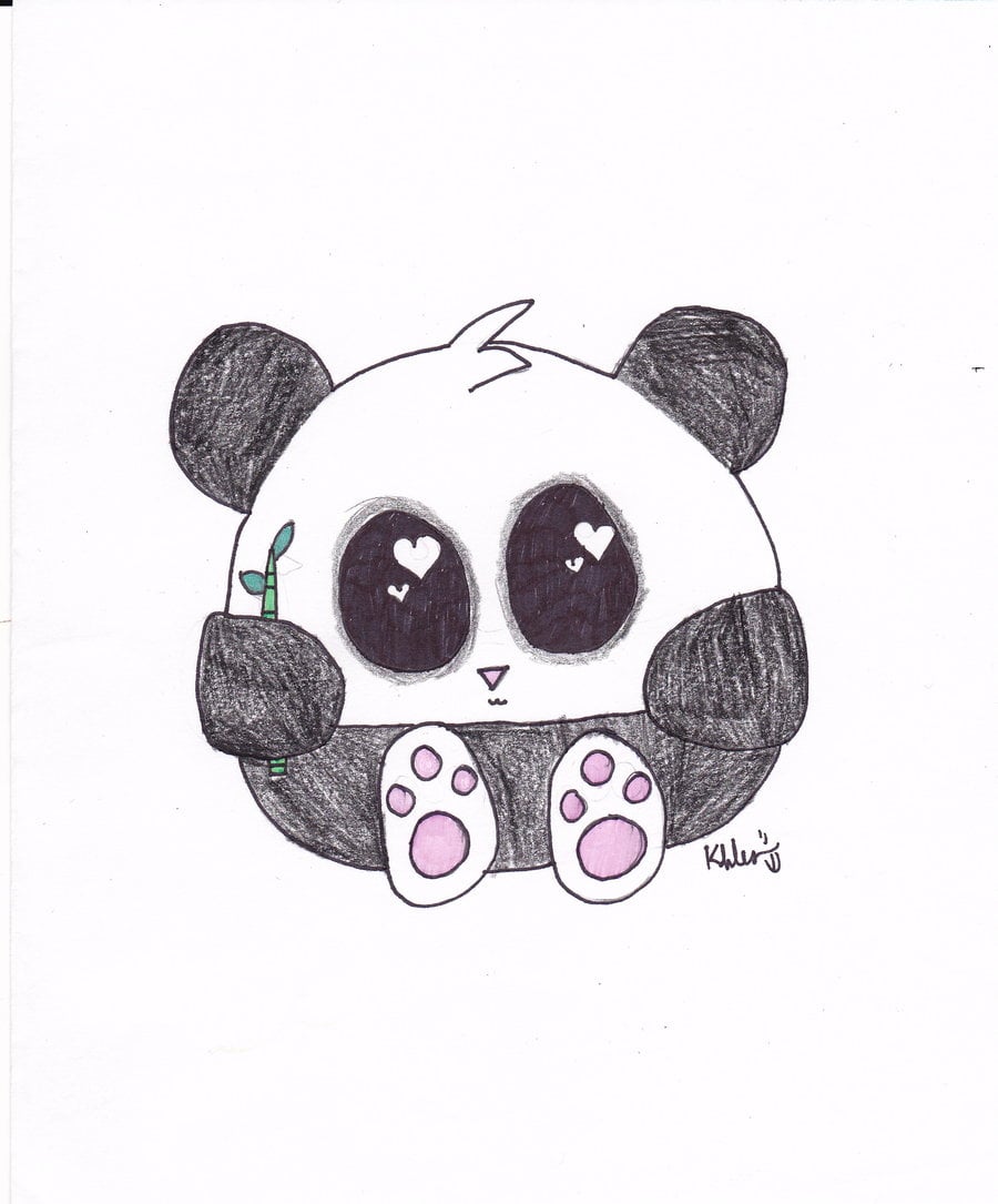 chibi panda drawing
