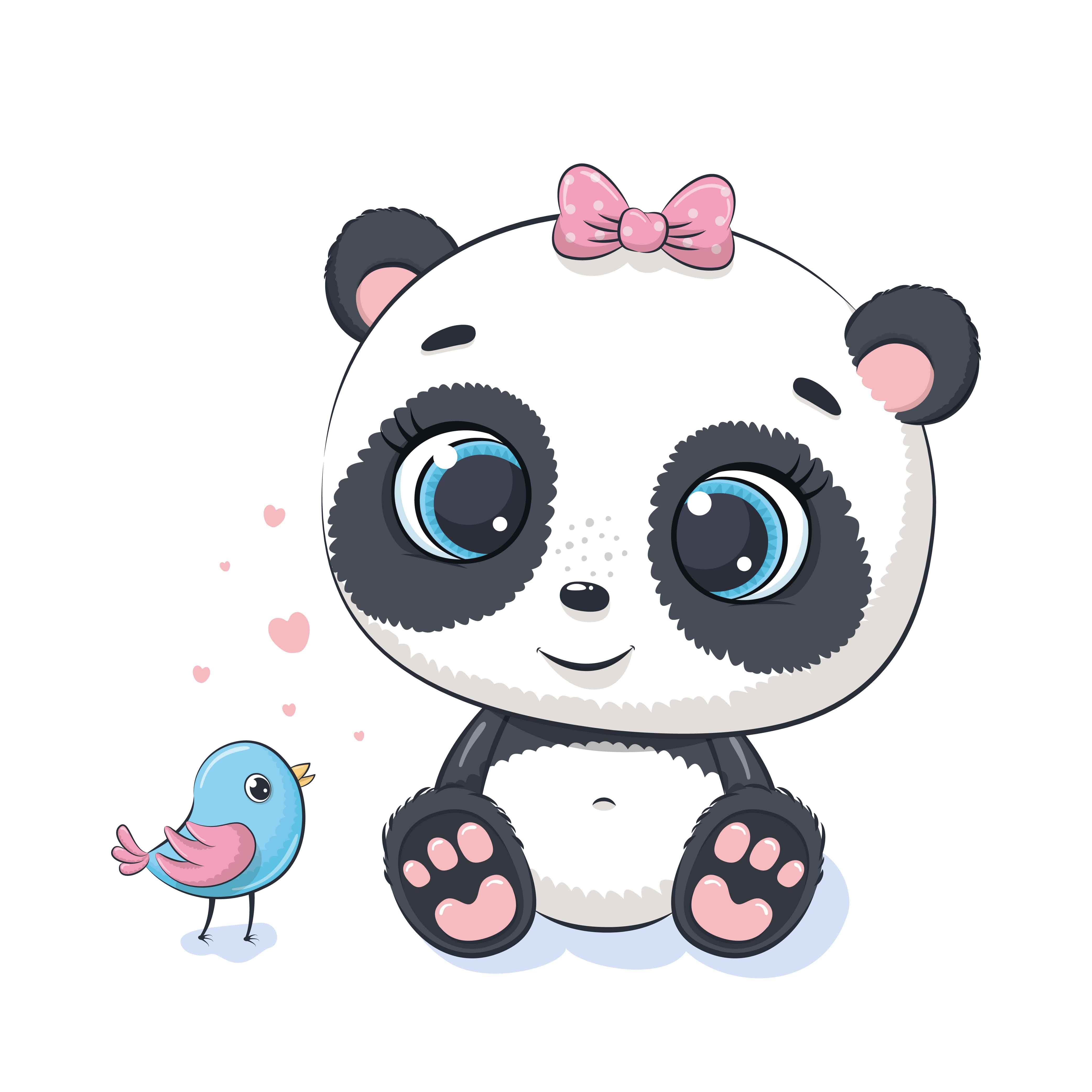 Image Of Panda Bear Cartoon