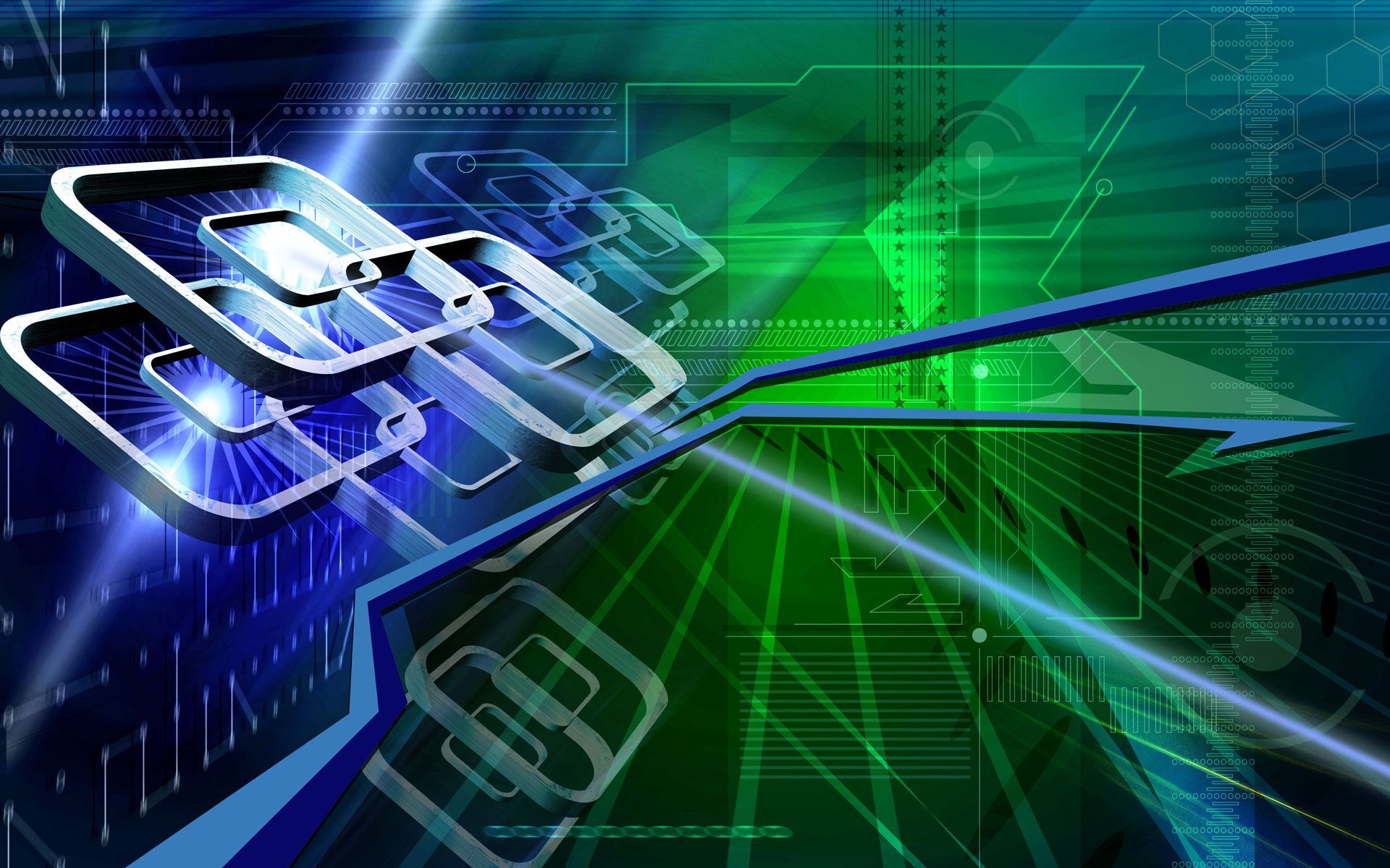 Future Technology 3D Wallpaper