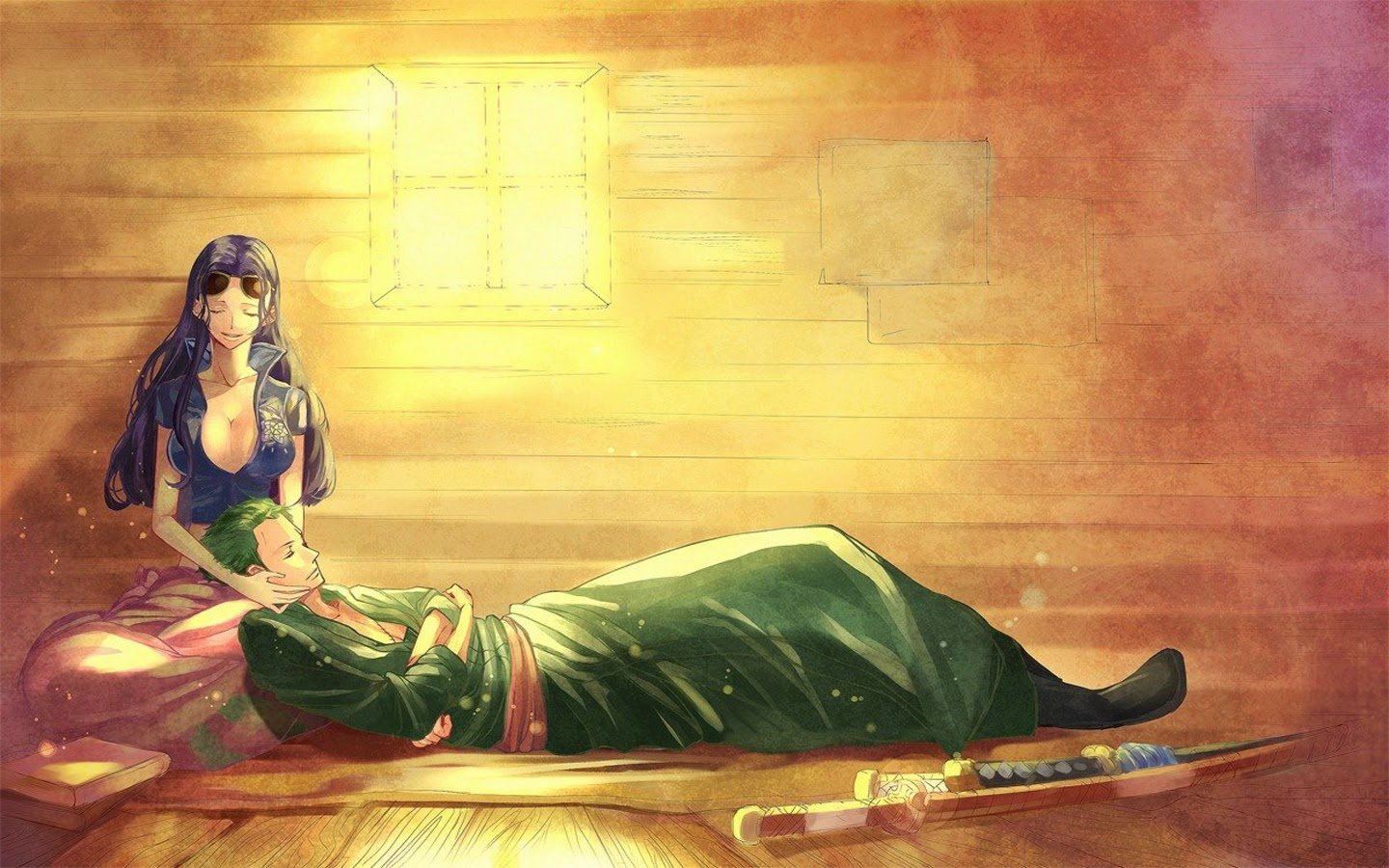 Free download Zoro and nico robin spending their time together and with som...