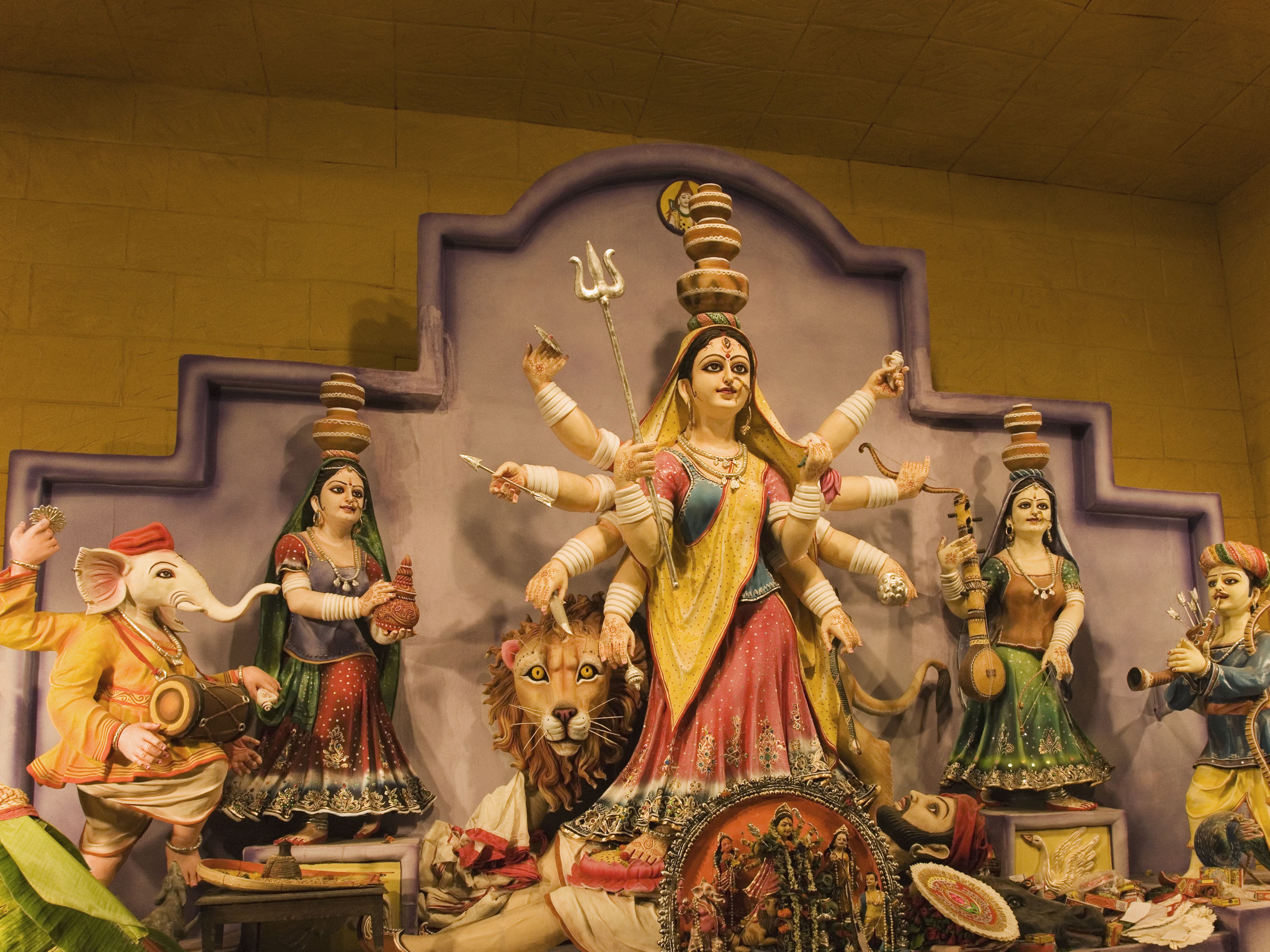Navadurga and the 9 Forms of the Hindu Goddess Durga