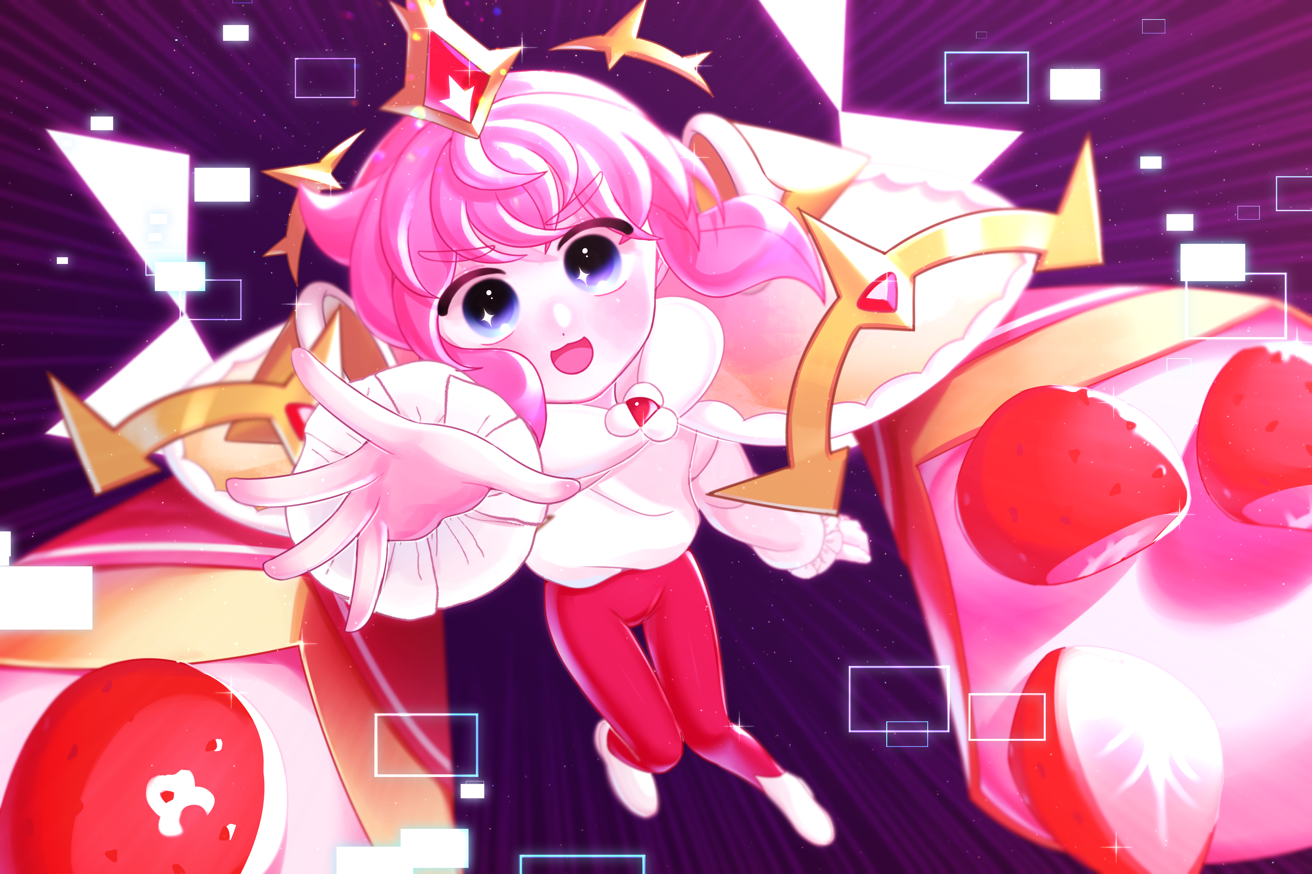 Strawberry Crepe Cookie Run: Kingdom Wallpaper Anime Image Board