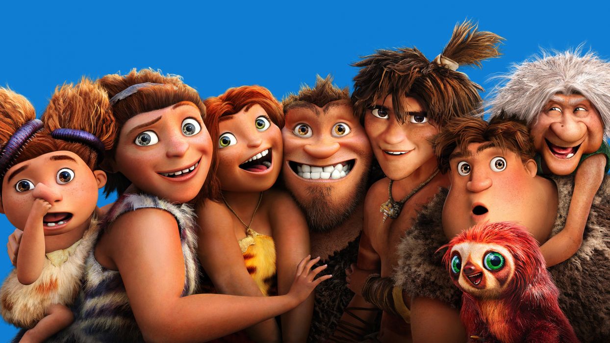 THE CROODS Animation Adventure Comedy Family cartoon movie d wallpaperx1080