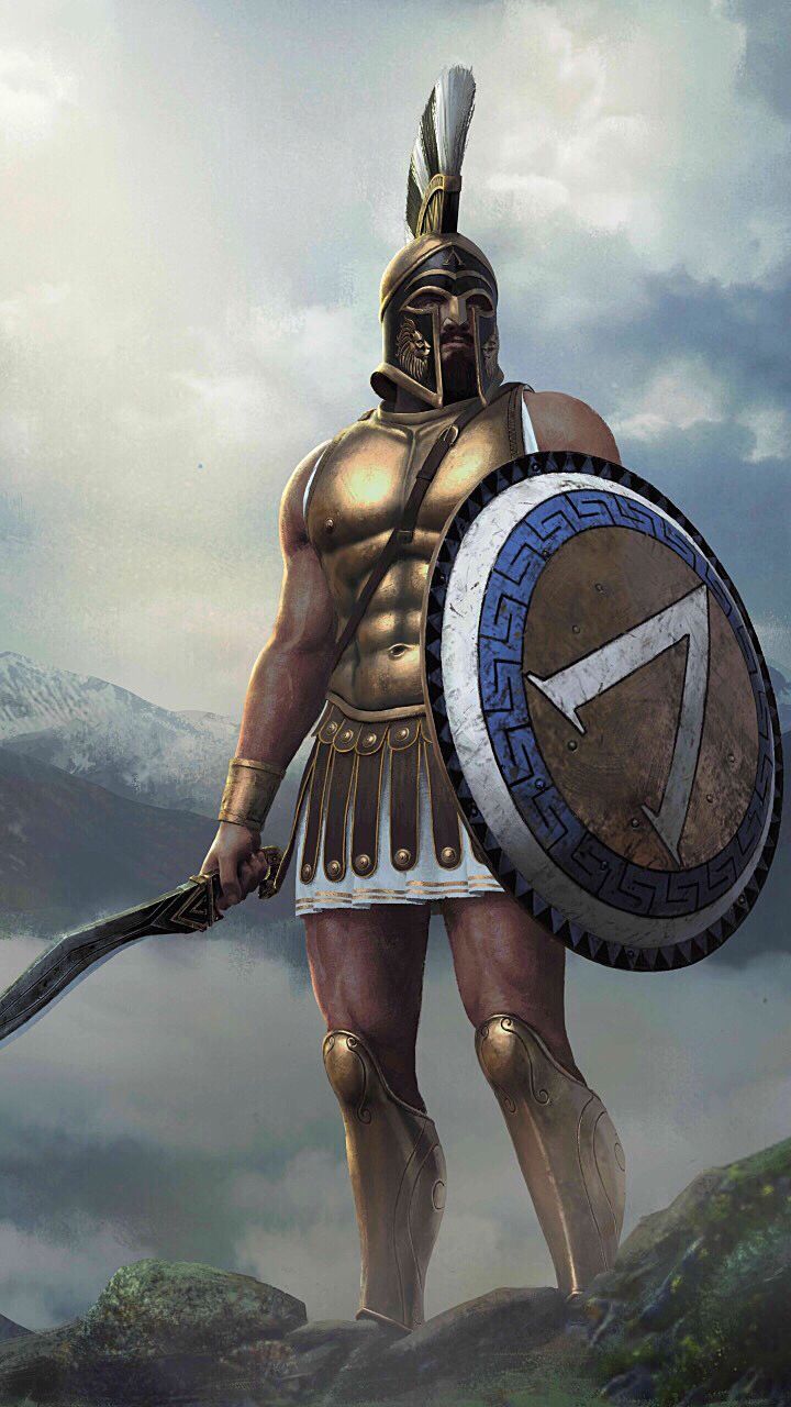 Spartan hoplite. Spartan warrior, Greek mythology art, Ancient warriors