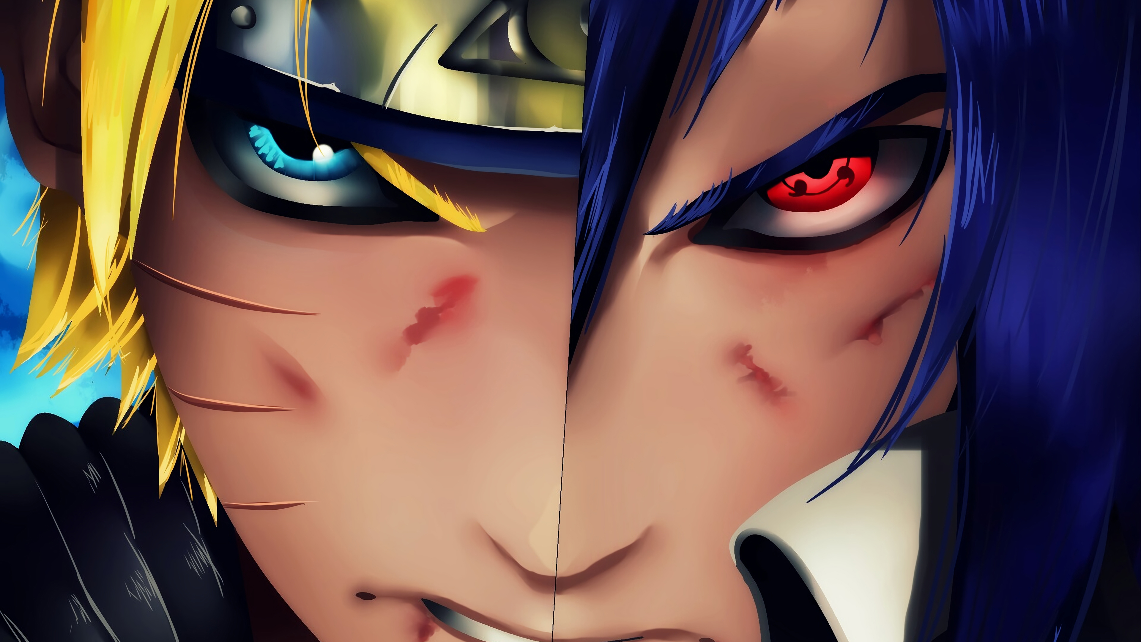 Wallpaper 4k Naruto Vs Sasuke Wallpaper