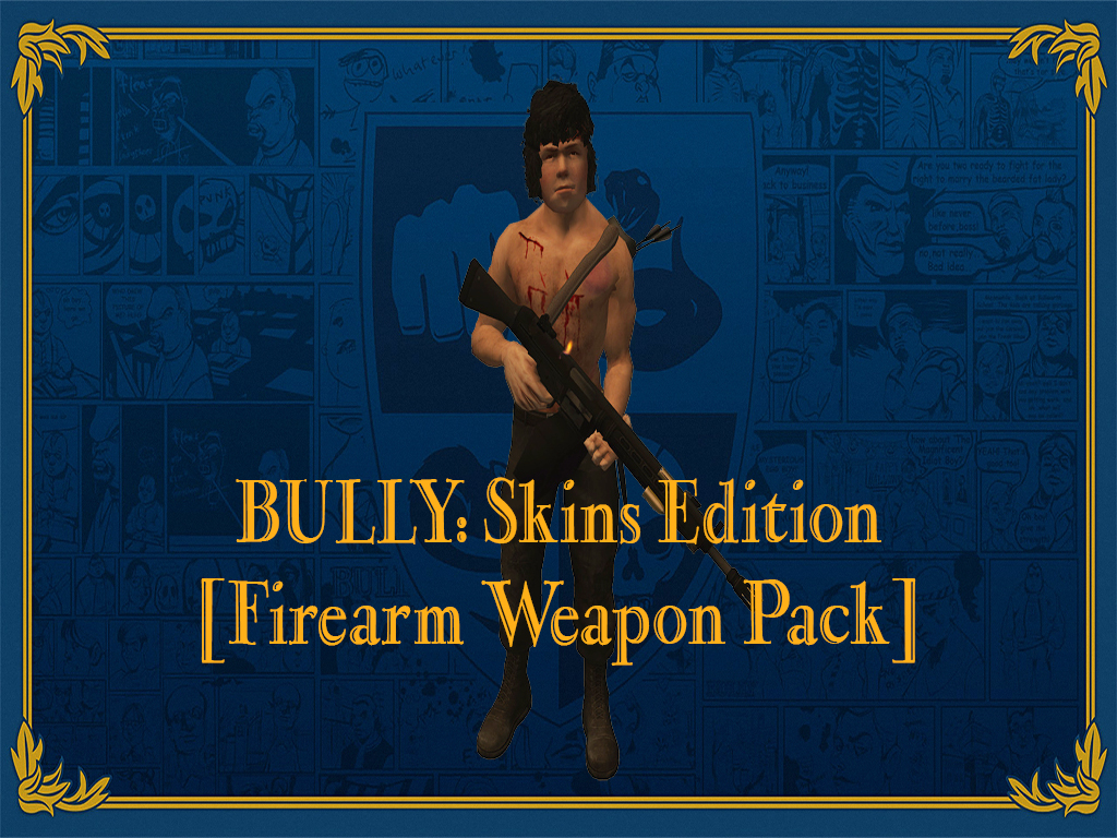Firearm Weapon Pack addon: Skins Edition mod for Bully: Scholarship Edition