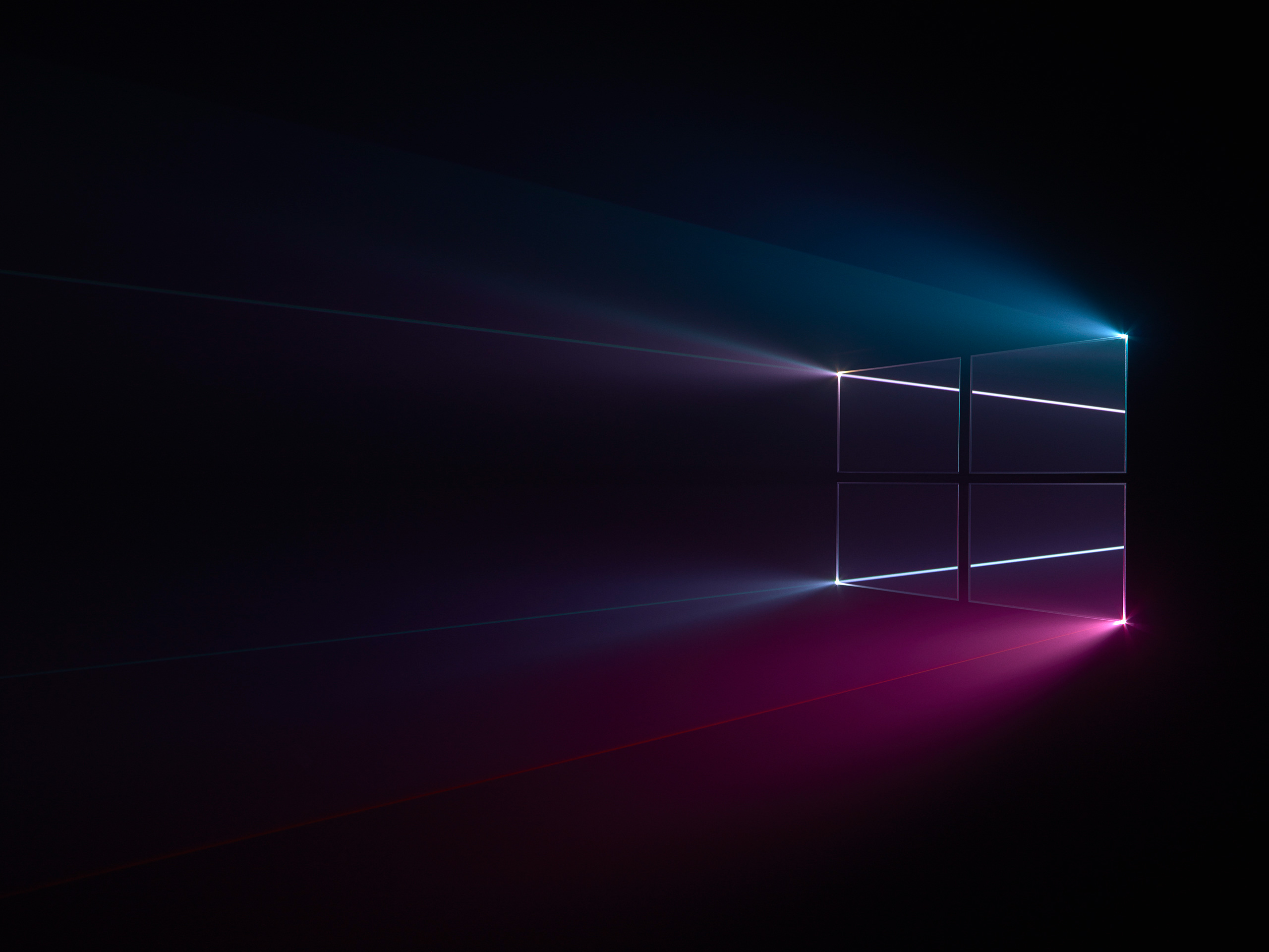 #Windows logo, #Blue, #Dark, #Windows #Pink. Mocah HD Wallpaper