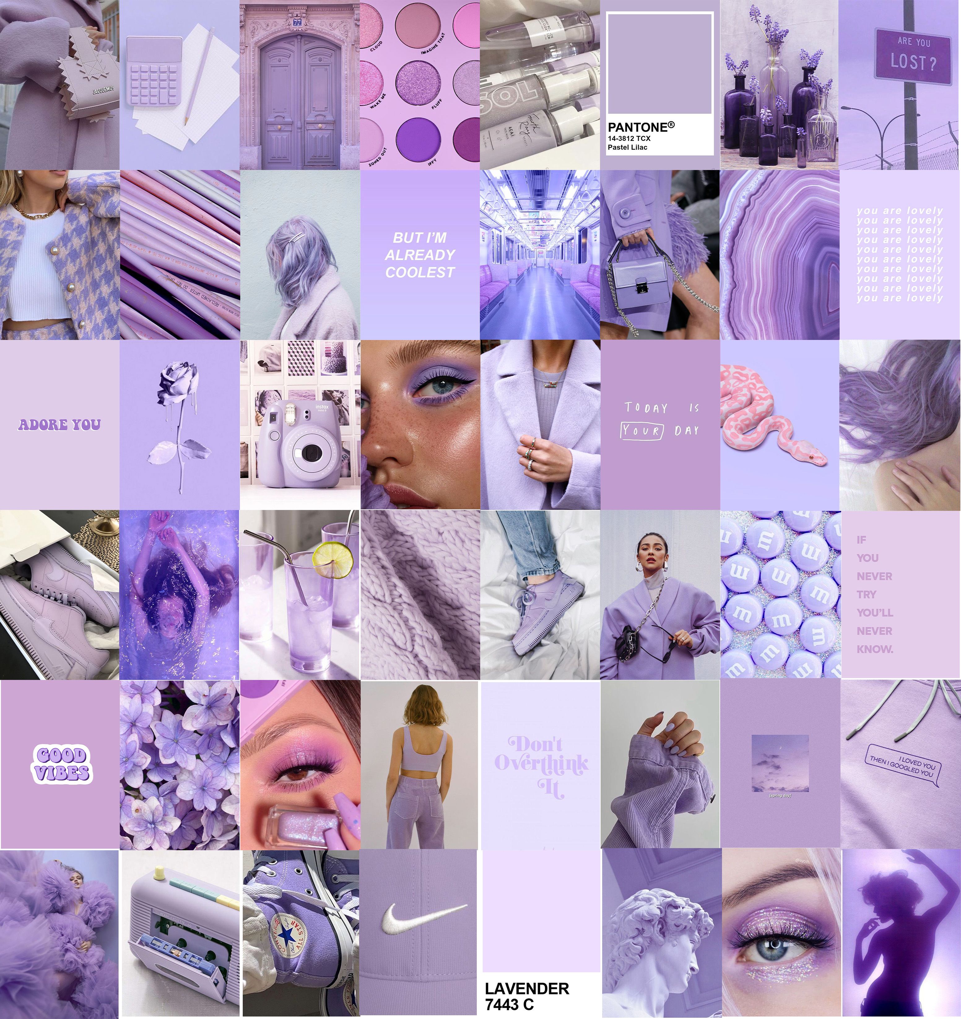 Purple Collage Wallpaper