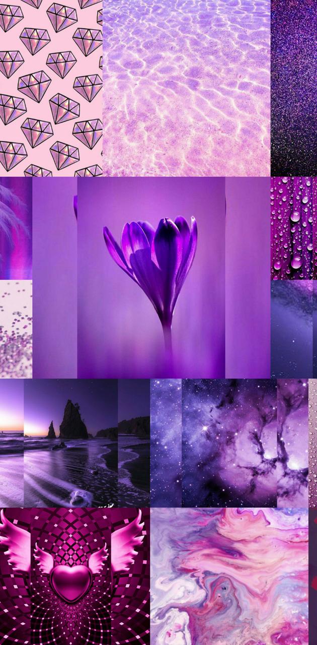 Purple Collage wallpaper