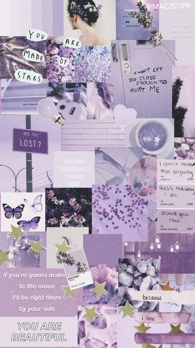 lavender #lilac #purple #pastel #wallpaper #collage #grunge #purpleaesthetic. iPhone wallpaper themes, Aesthetic iphone wallpaper, Pink wallpaper girly