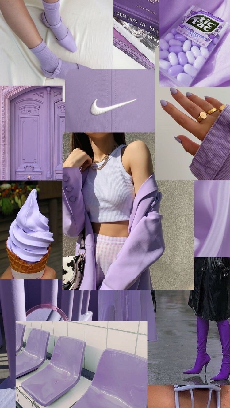 purple collage