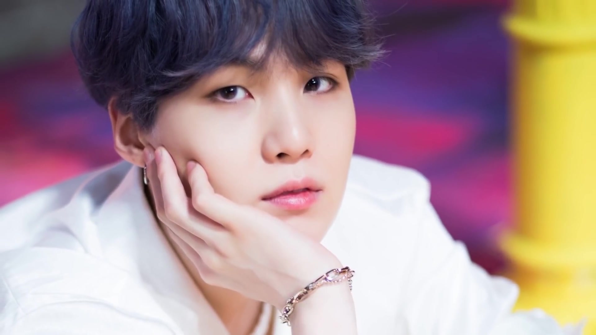 Suga for Dispatch Boy With Luv MV behind the scene shooting, 15 March 2019