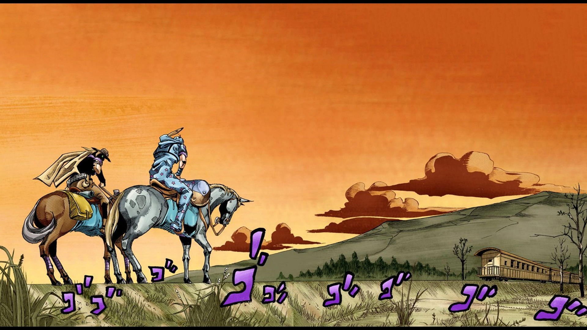 Обои джоджо steel ball run