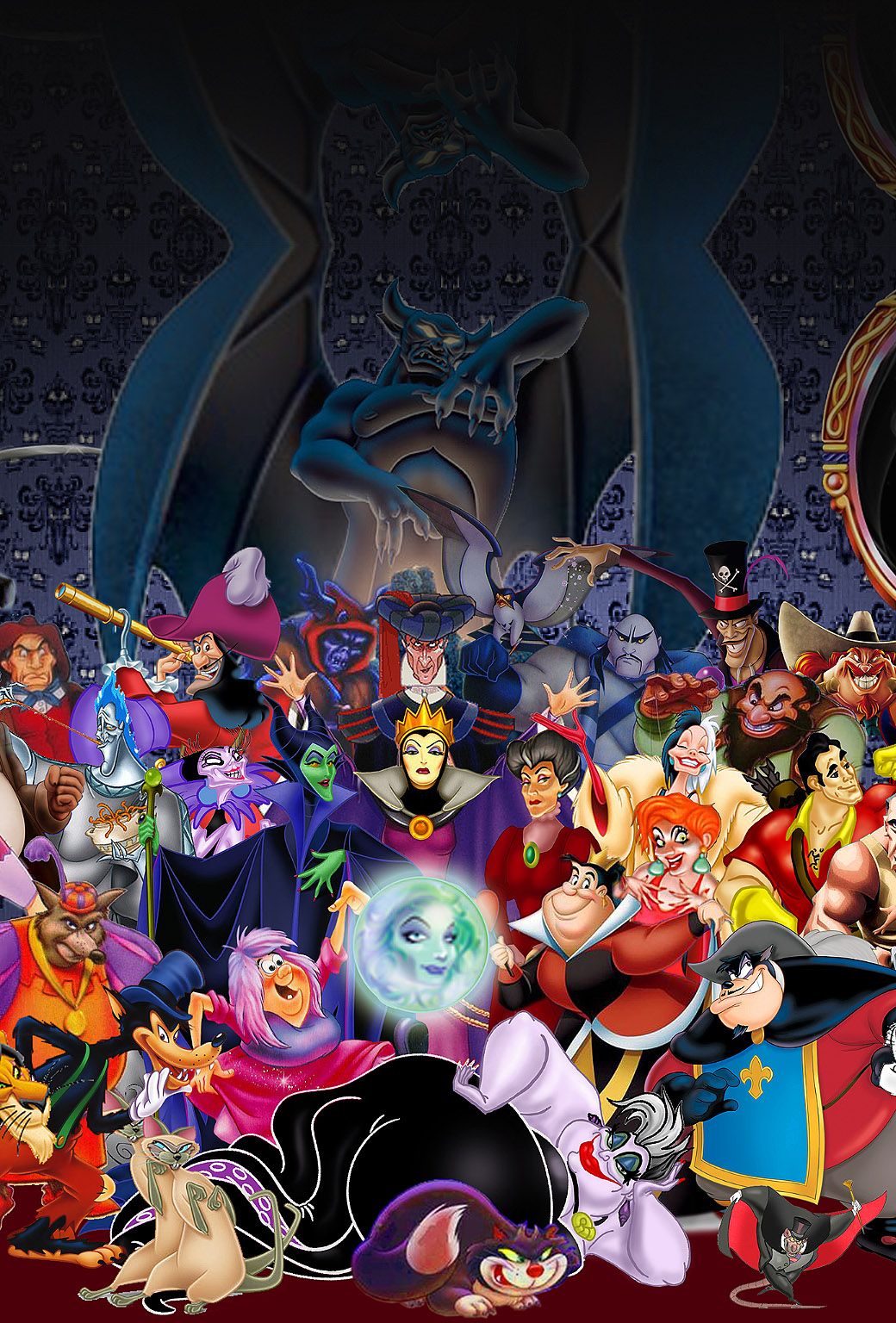 Disney Villains iPhone Wallpaper Free Disney Villains iPhone Background
