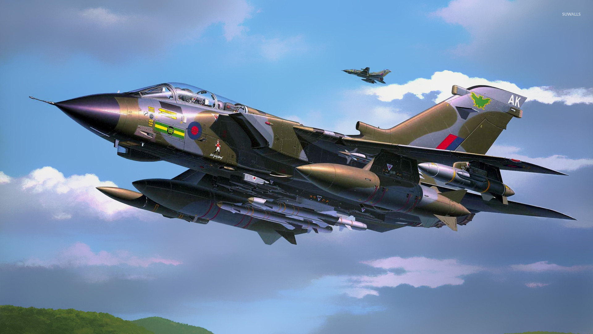 Panavia Tornado with rockets wallpaper wallpaper