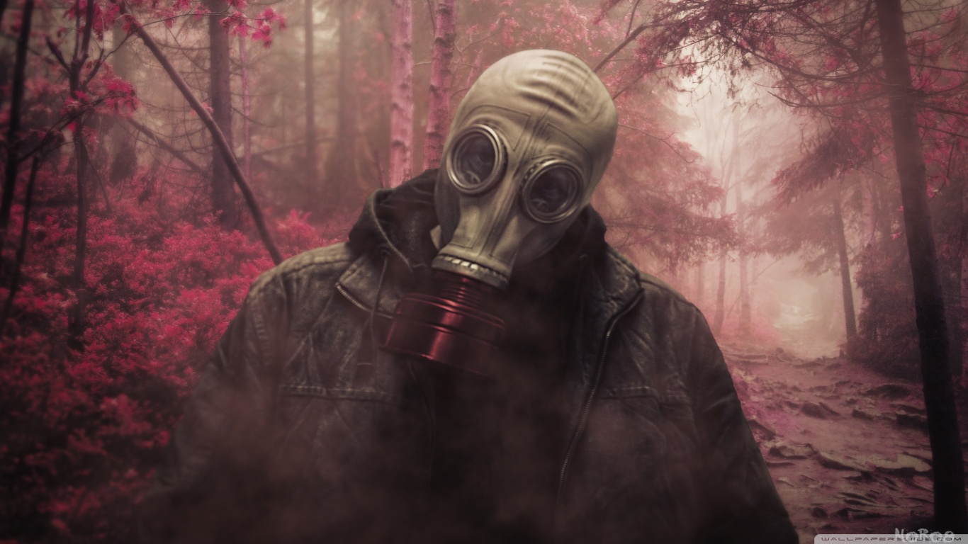Gas Mask Wallpaper:1366x768