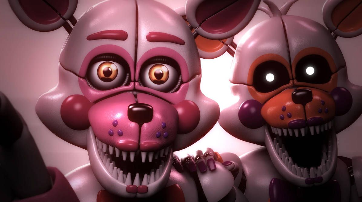 Funtimez and Lolbit!. Fnaf foxy, Funtime foxy, Fnaf wallpaper